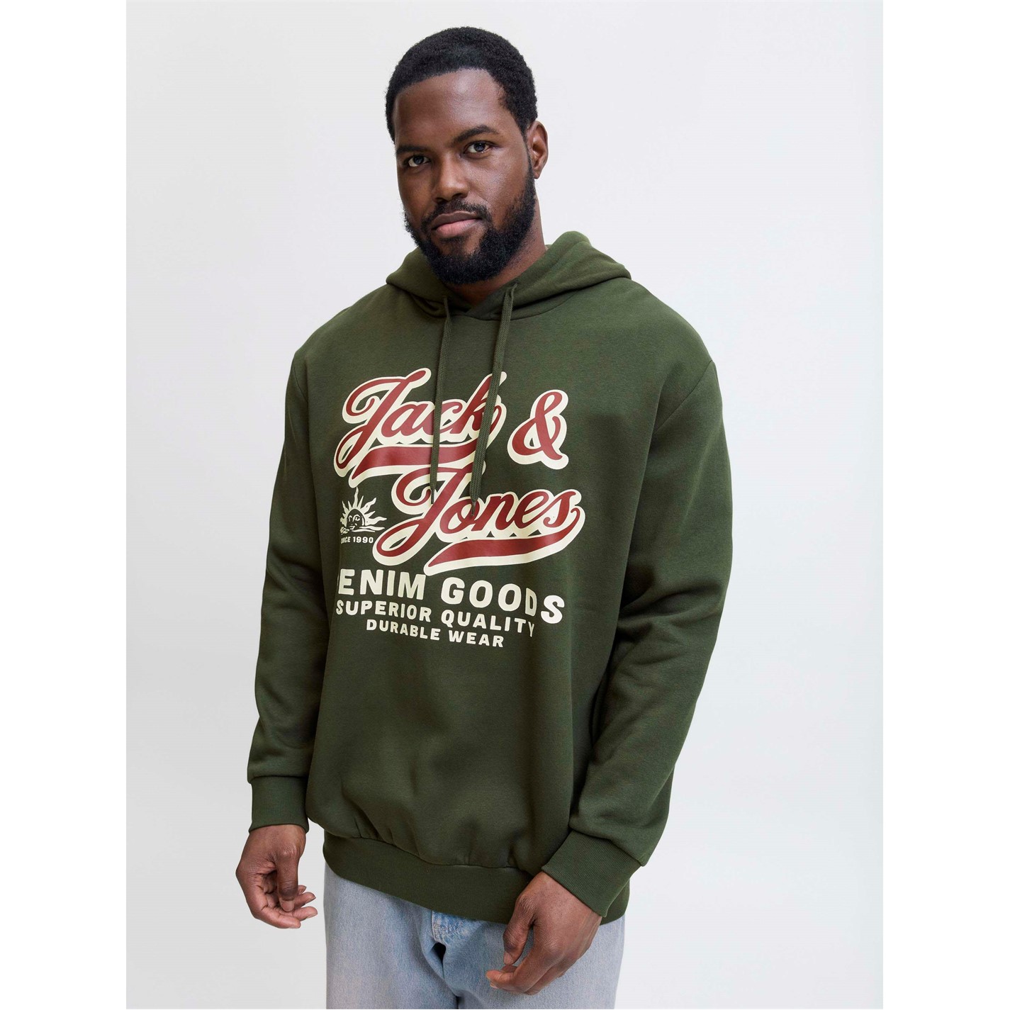 Mikina Jack and Jones Duffel Bag 4872200 Jack 2 Colour Hoodie Mens Plus Size - 6