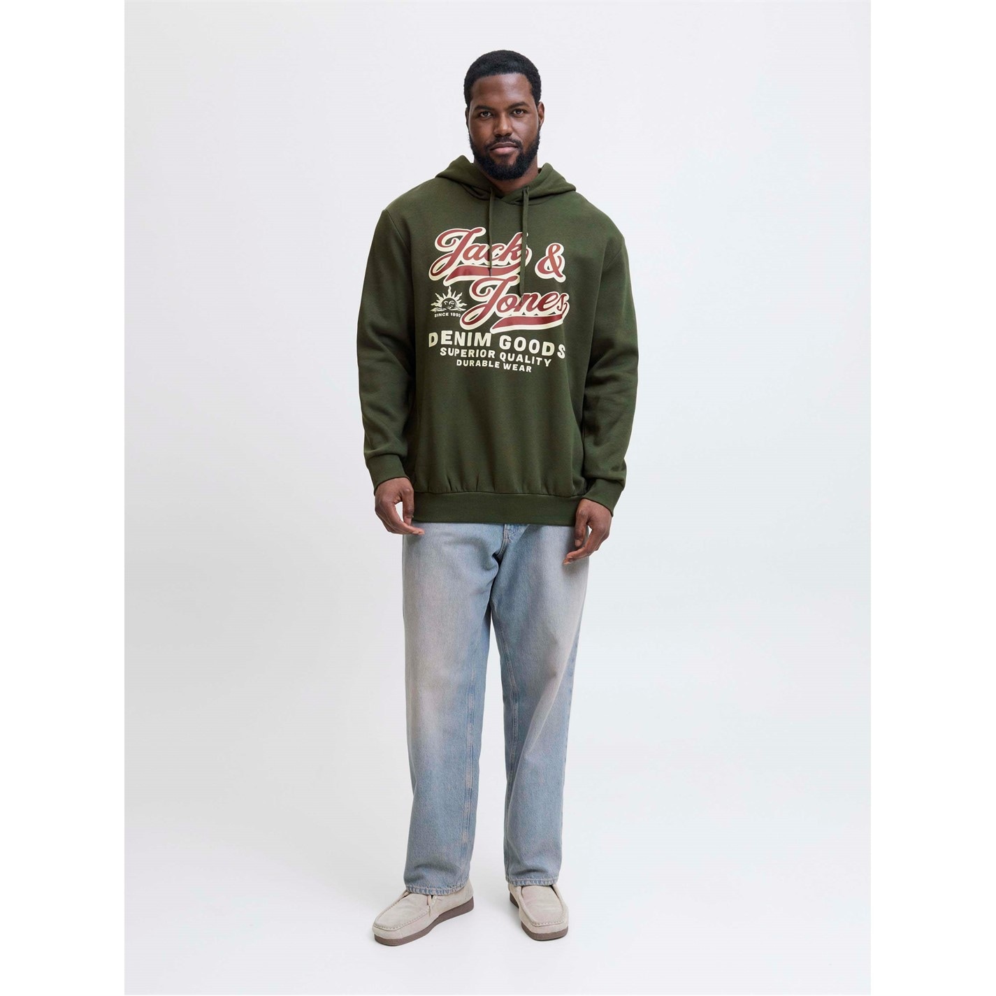 Mikina Jack and Jones Duffel Bag 4872200 Jack 2 Colour Hoodie Mens Plus Size - 7