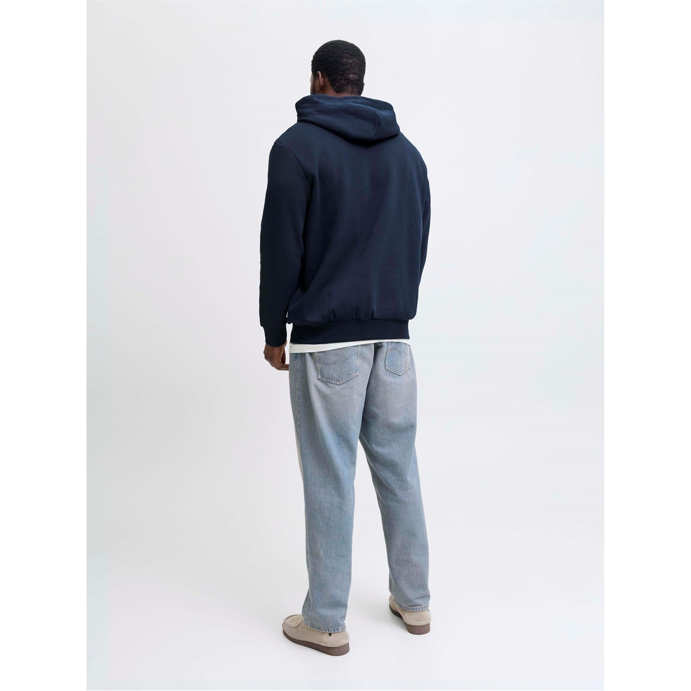 Mikina Jack and Jones Sky Captain 6200833 Jack 2 Colour Hoodie Mens Plus Size - 3