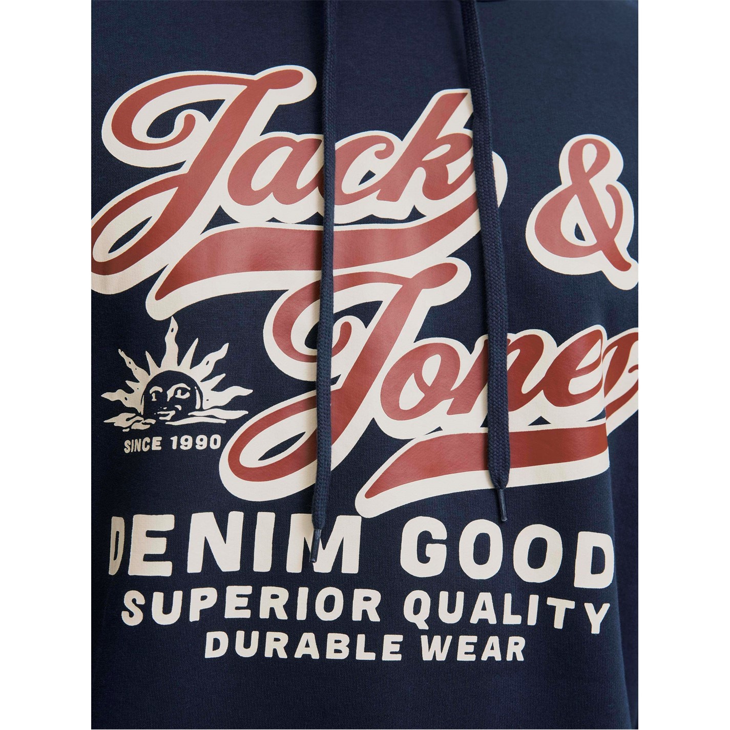 Mikina Jack and Jones Sky Captain 6200833 Jack 2 Colour Hoodie Mens Plus Size - 5