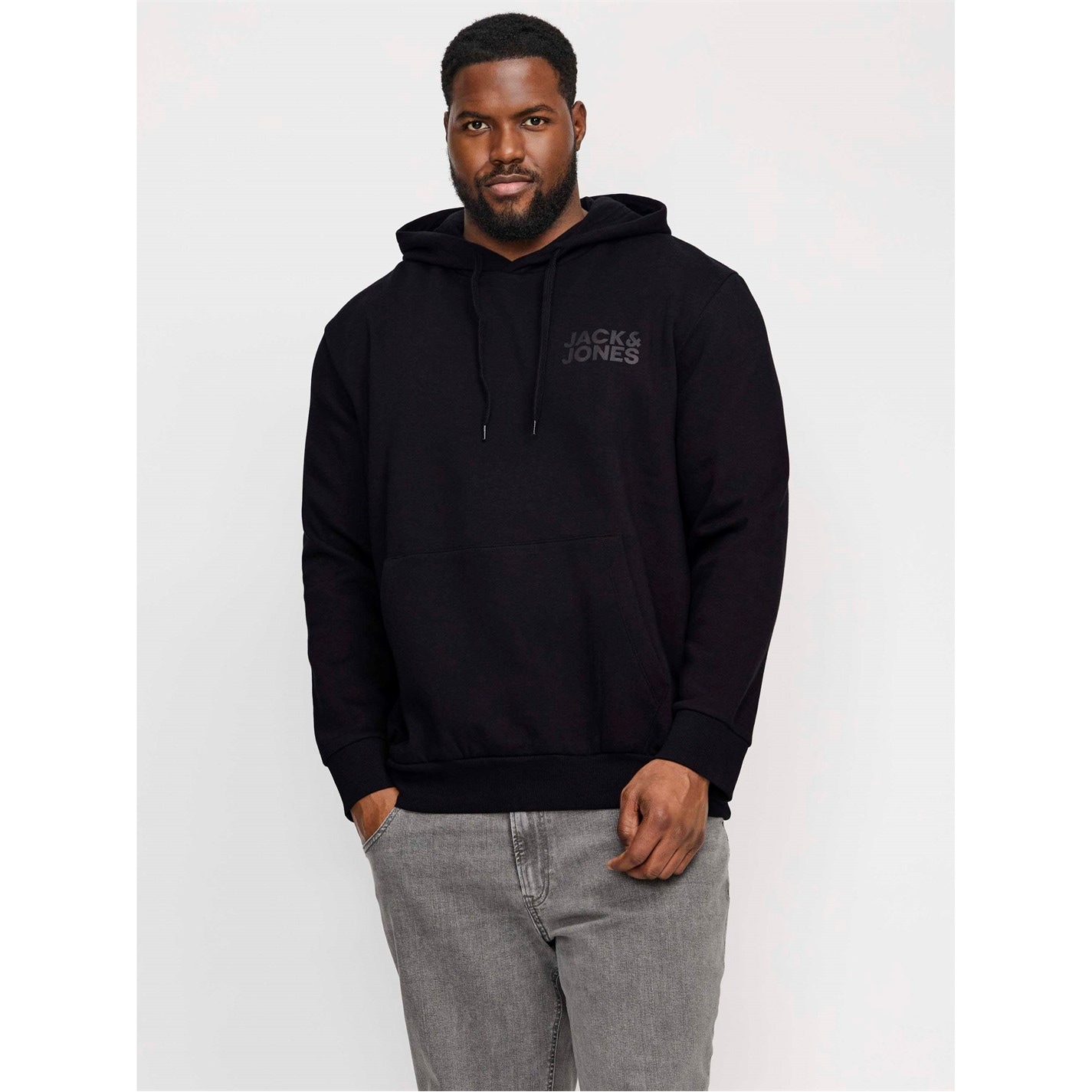 Mikina Jack and Jones Black 7947955 Jack Corp Logo Hoodie Plus Size Mens - 2