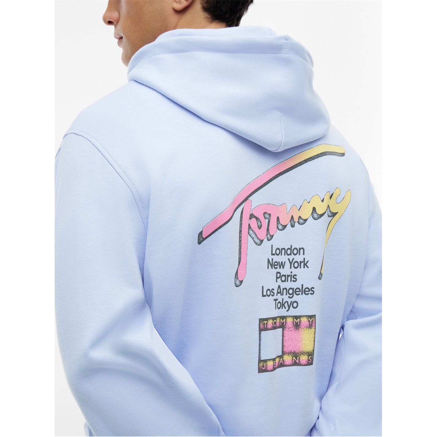 Mikina Tommy Jeans Moonlight Iris 4421657 Men's Overhead Hoodie - 4