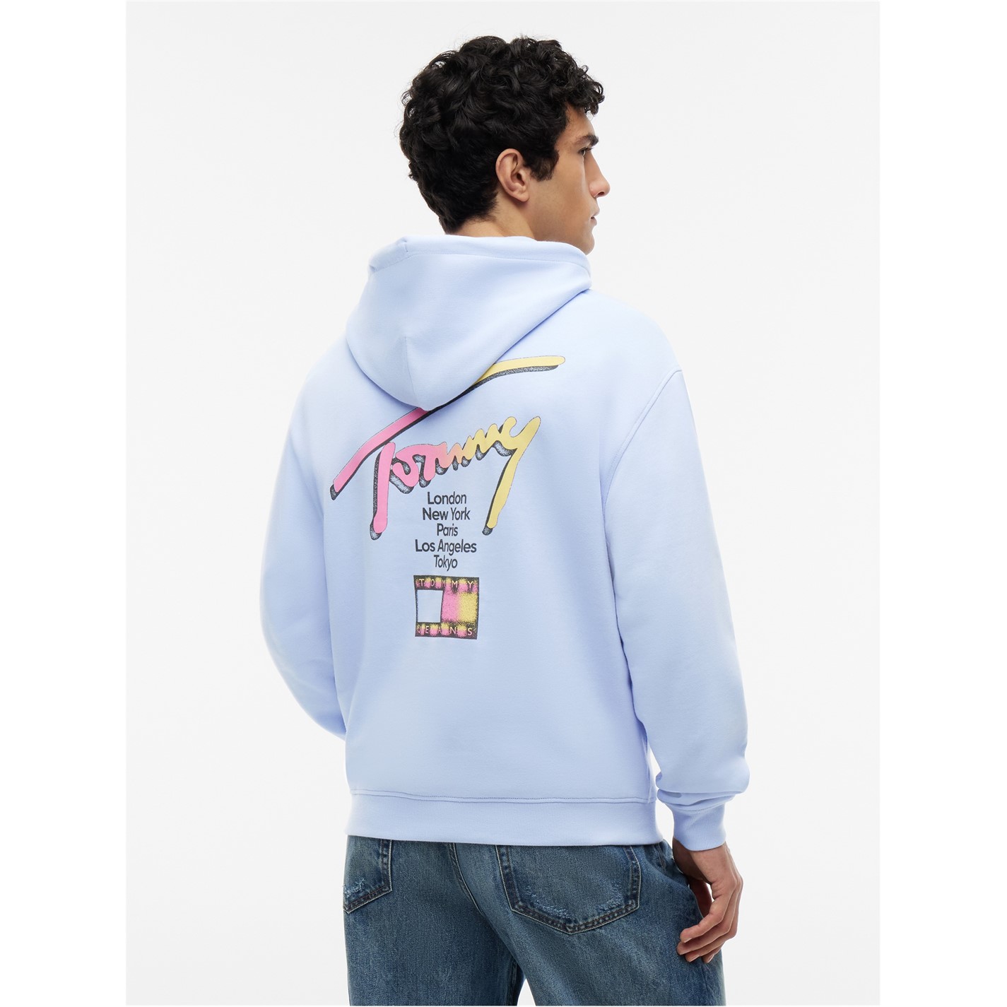 Mikina Tommy Jeans Moonlight Iris 4421657 Men's Overhead Hoodie - 5