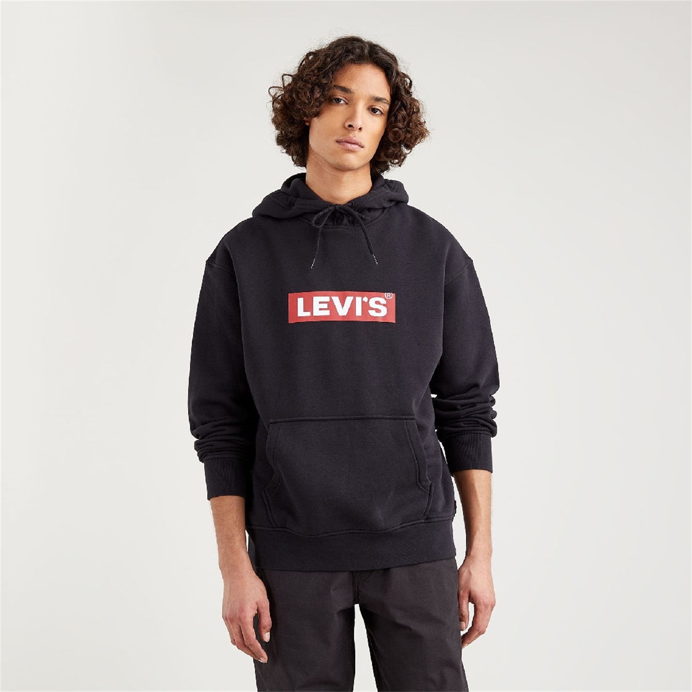 Mikina Levis Black 6976057 Men's Relaxed Graphic Pull Over Hoodie - 3