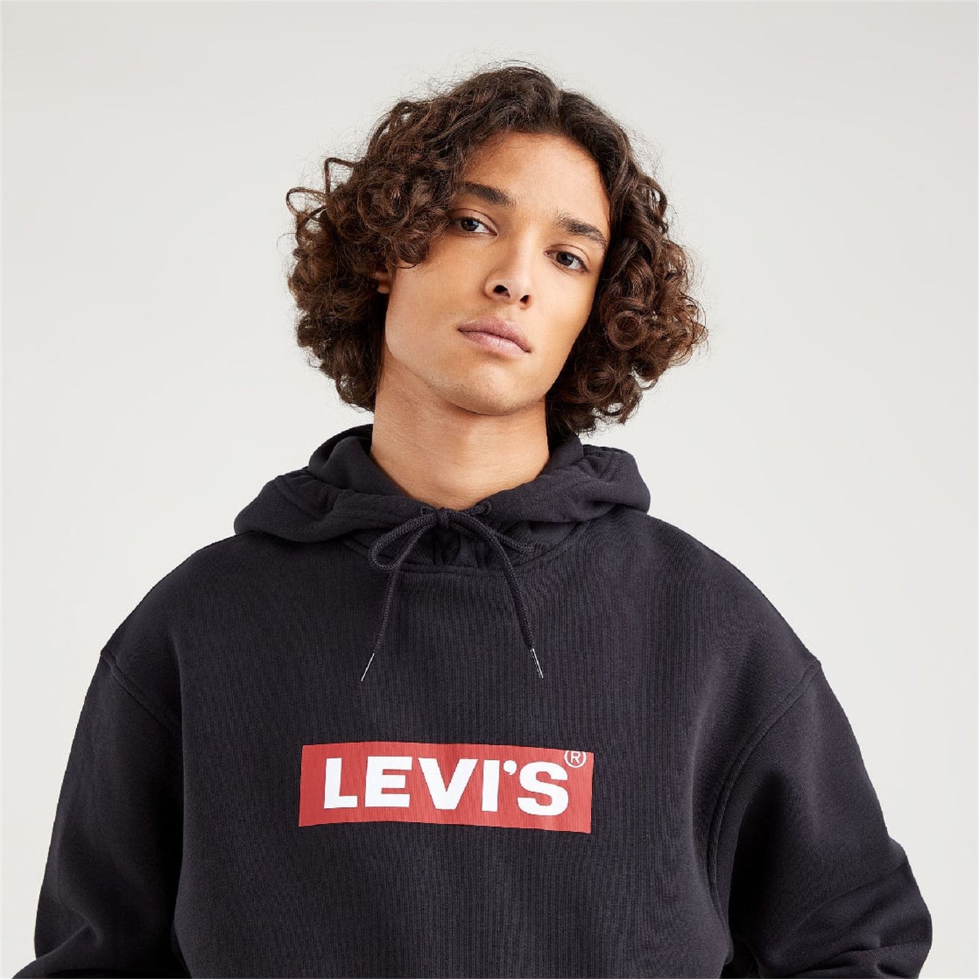 Mikina Levis Black 6976057 Men's Relaxed Graphic Pull Over Hoodie - 4