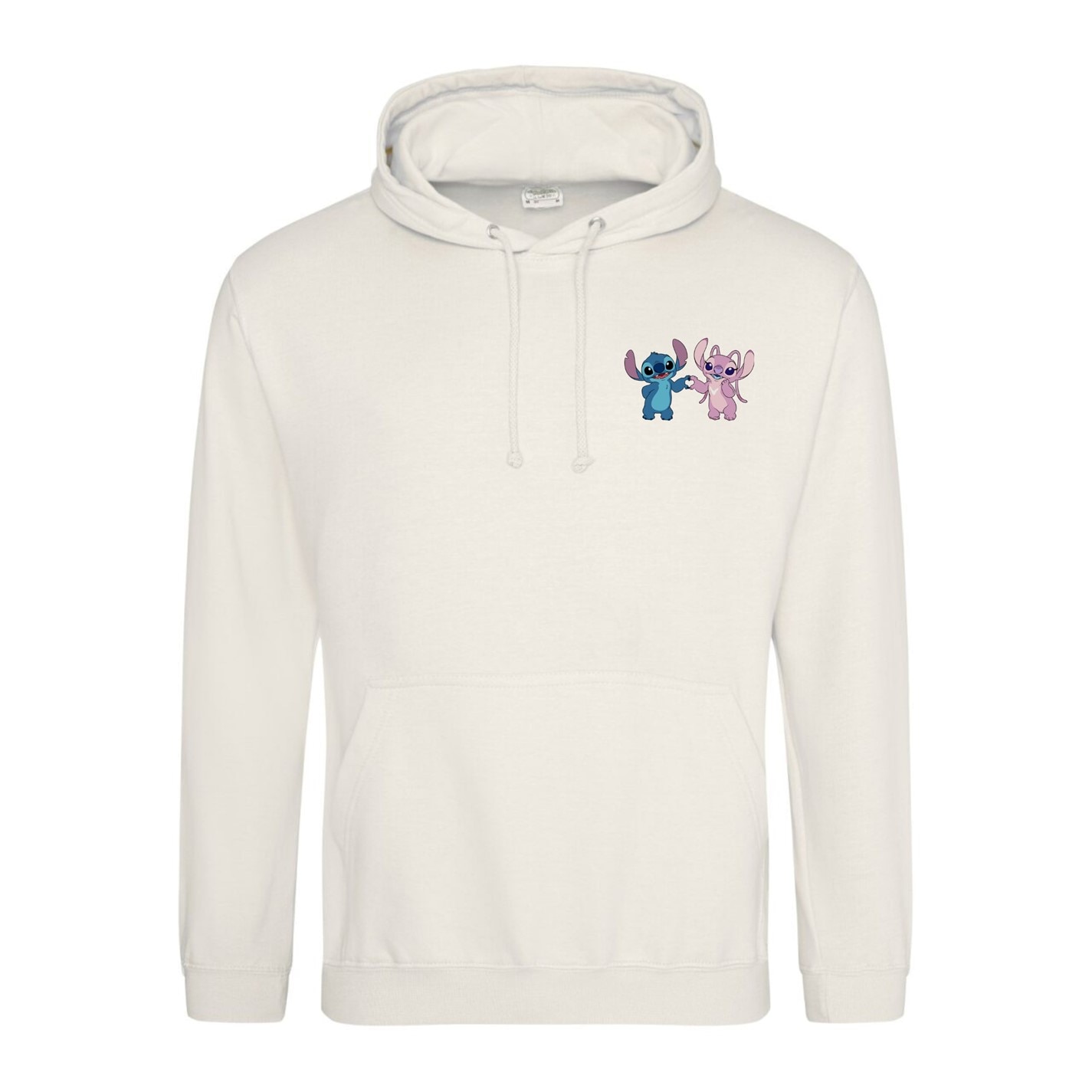 Mikina Character Stitch and Angel Heart 8422149 Disney Printed Adult Valentines Day Hoodie - 1