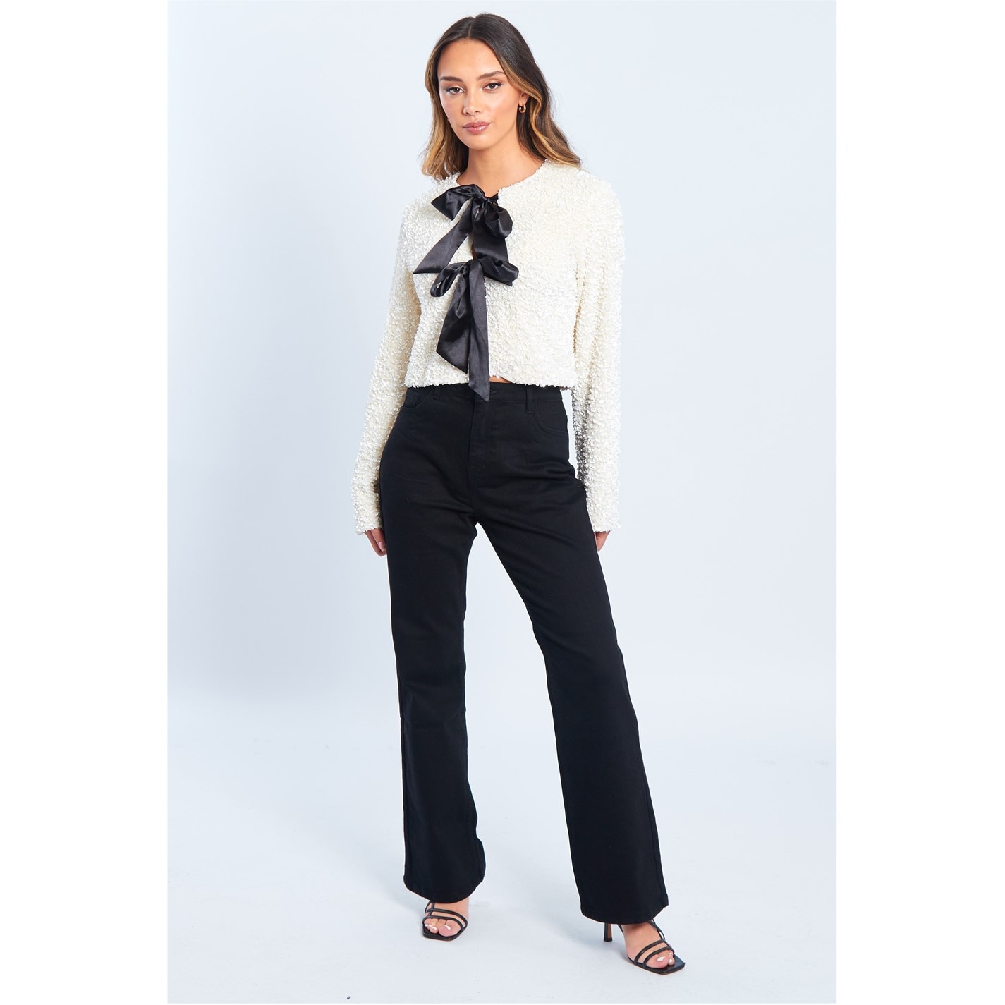 Be You Sequin Bow Jkt Ld52 - 2