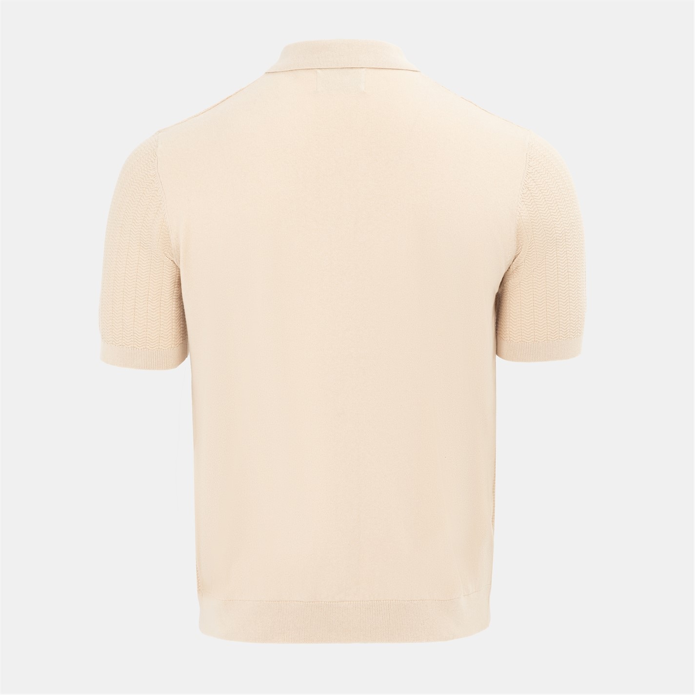 Firetrap quarter Zip Short Sleeve Ribbed Knit Polo - 2