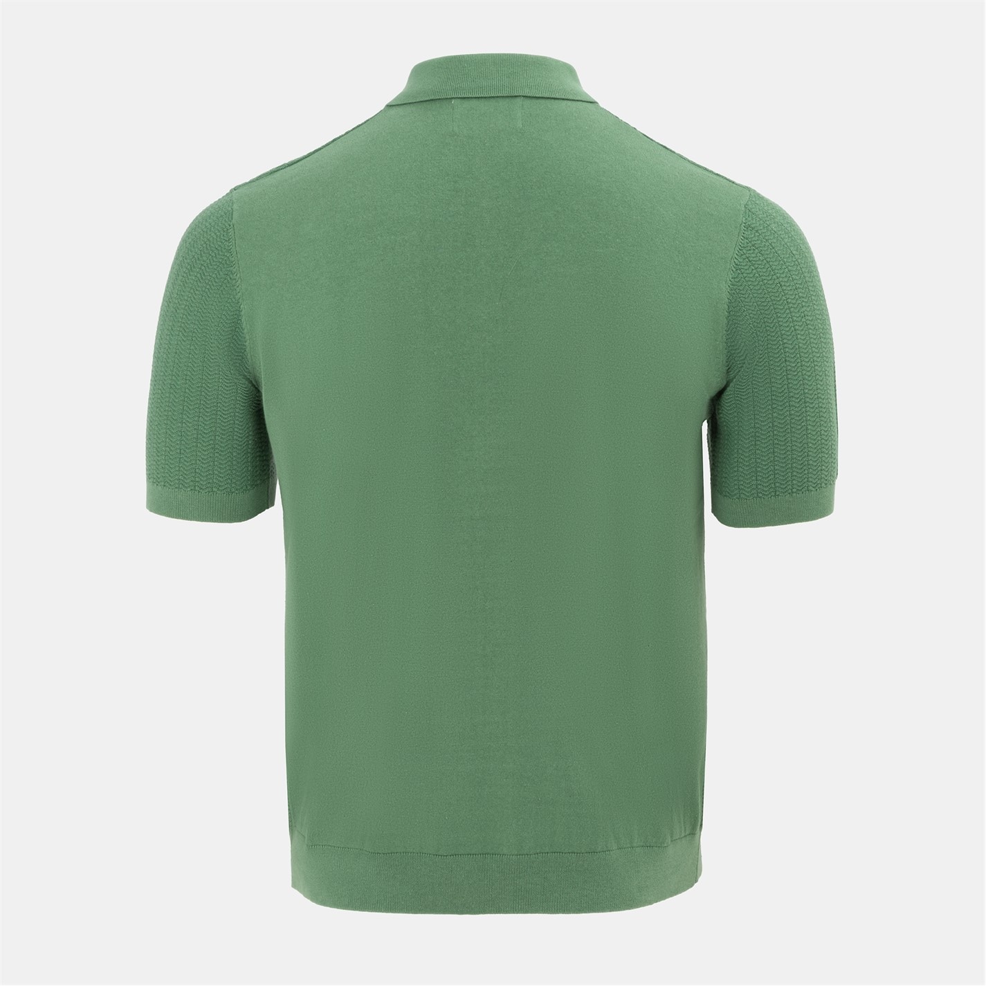 Firetrap quarter Zip Short Sleeve Ribbed Knit Polo - 2