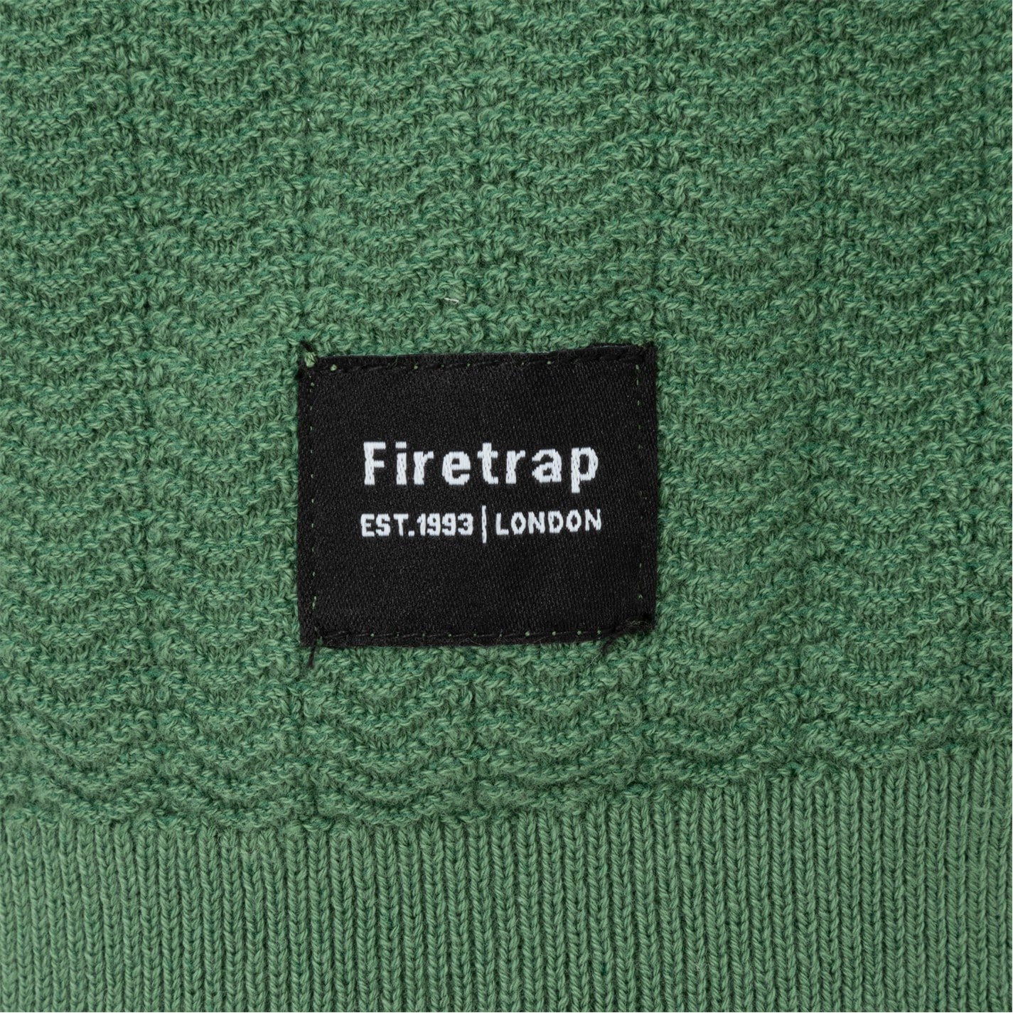 Firetrap quarter Zip Short Sleeve Ribbed Knit Polo - 4