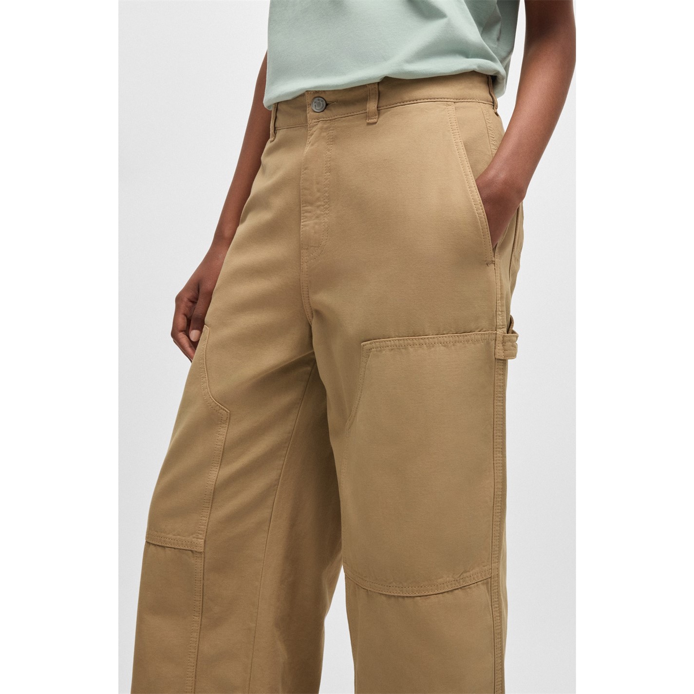 Hugo Hacarpe-1-D B 10263769 01 Straight Leg Trousers Womens - 4