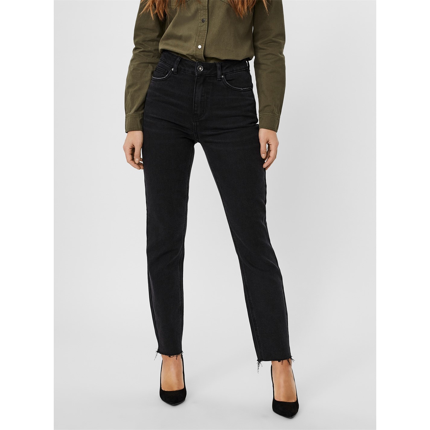 Nohavice Vero Moda Black Denim 455325