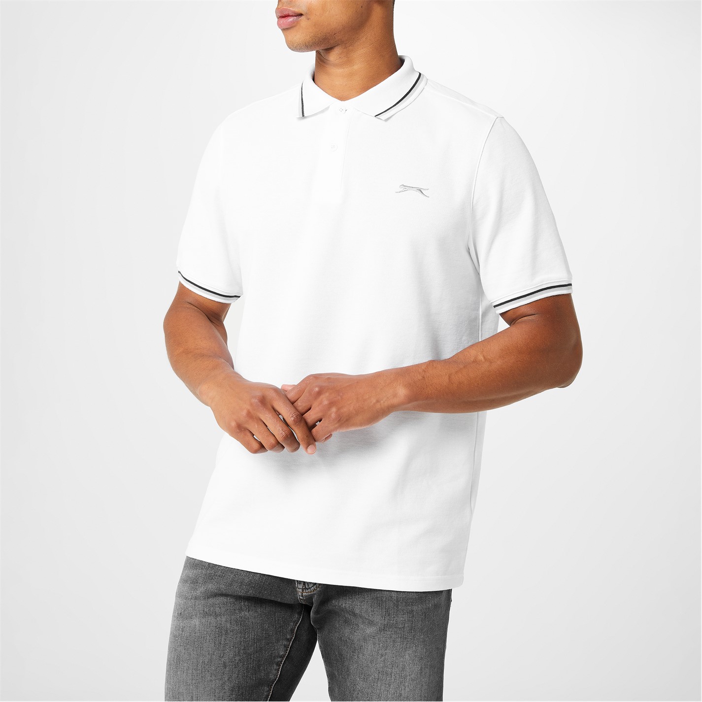 Slazenger Tipped Polo Shirt Mens - 4