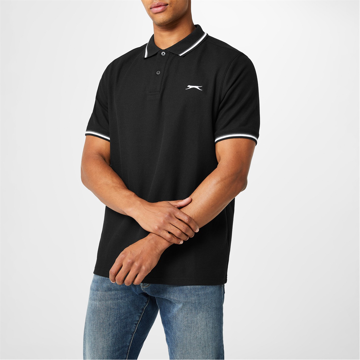 Slazenger Tipped Polo Shirt Mens - 4
