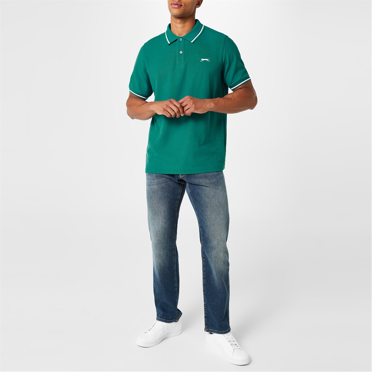 Slazenger Tipped Polo Shirt Mens - 2