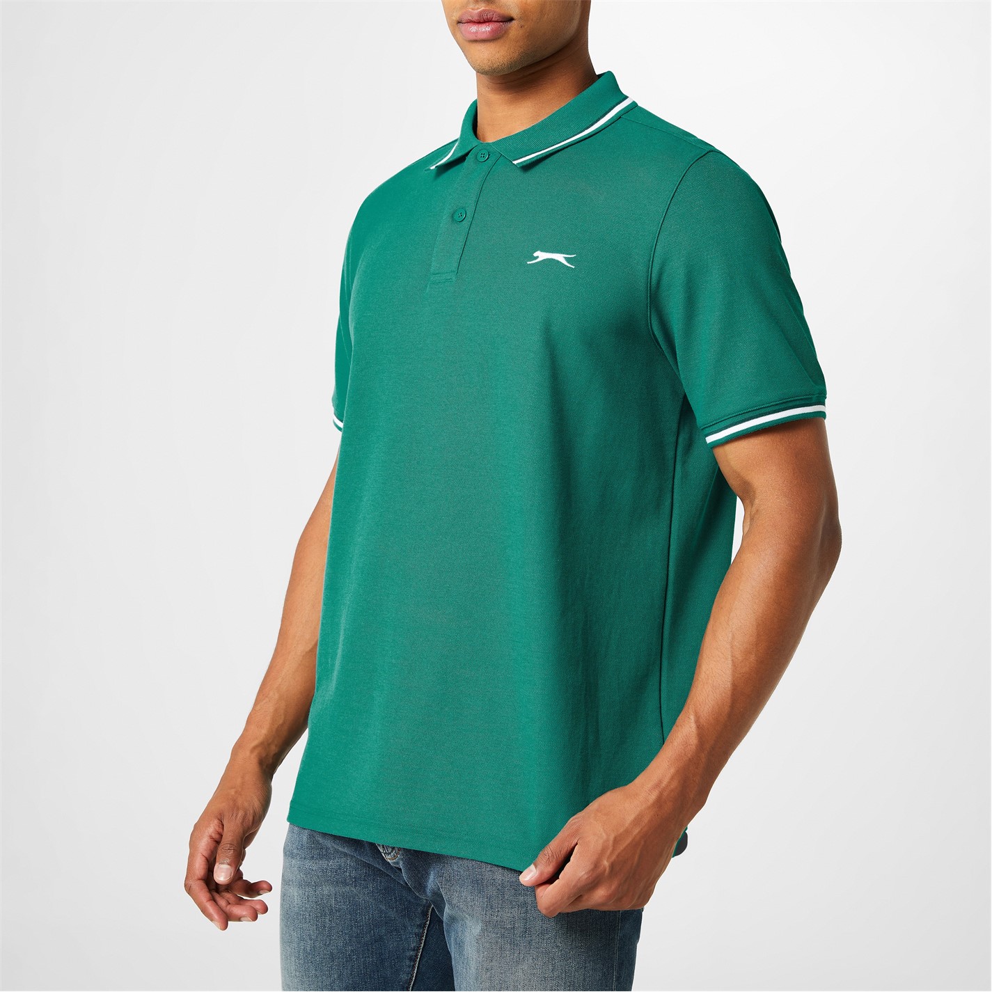 Slazenger Tipped Polo Shirt Mens - 4