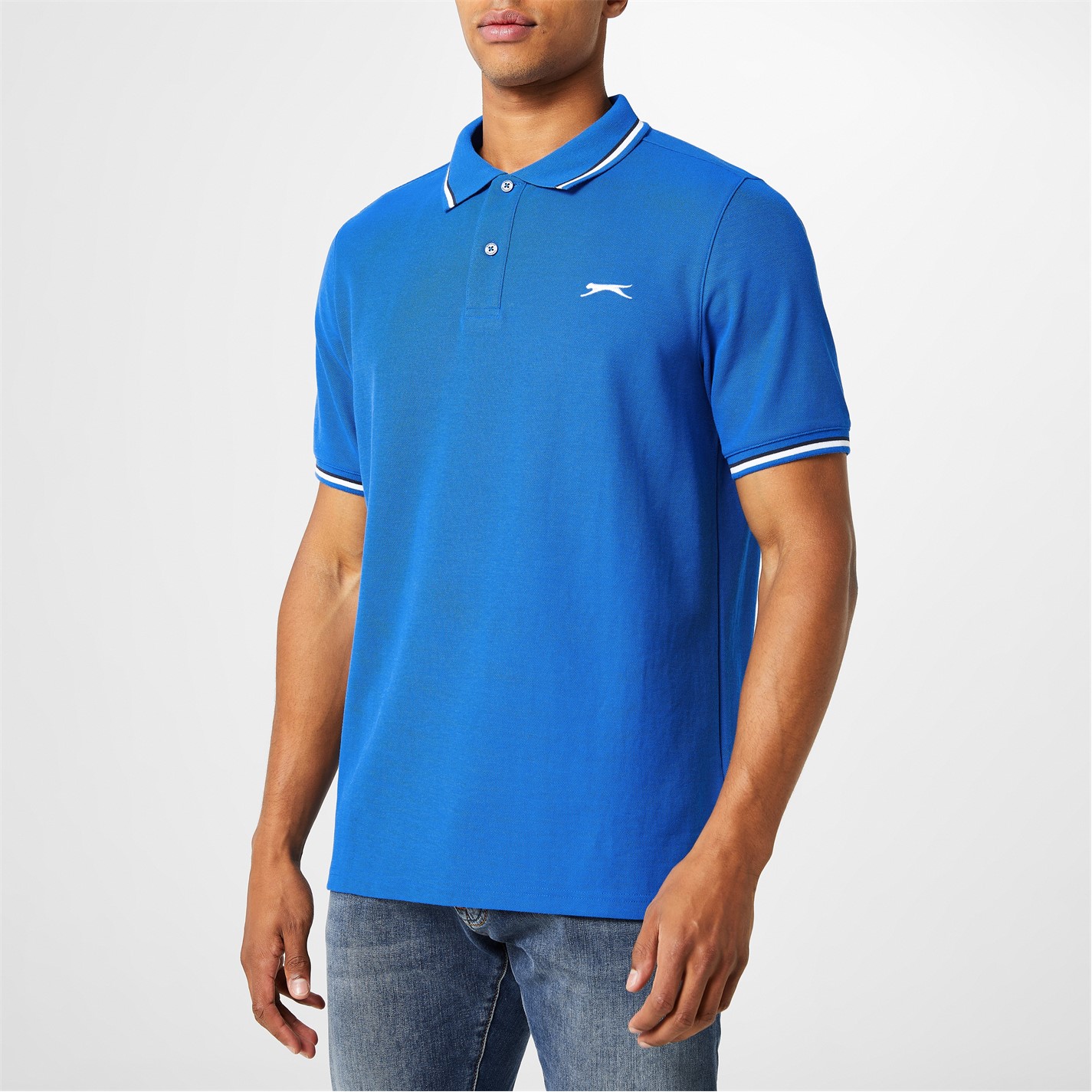 Slazenger Tipped Polo Shirt Mens - 4