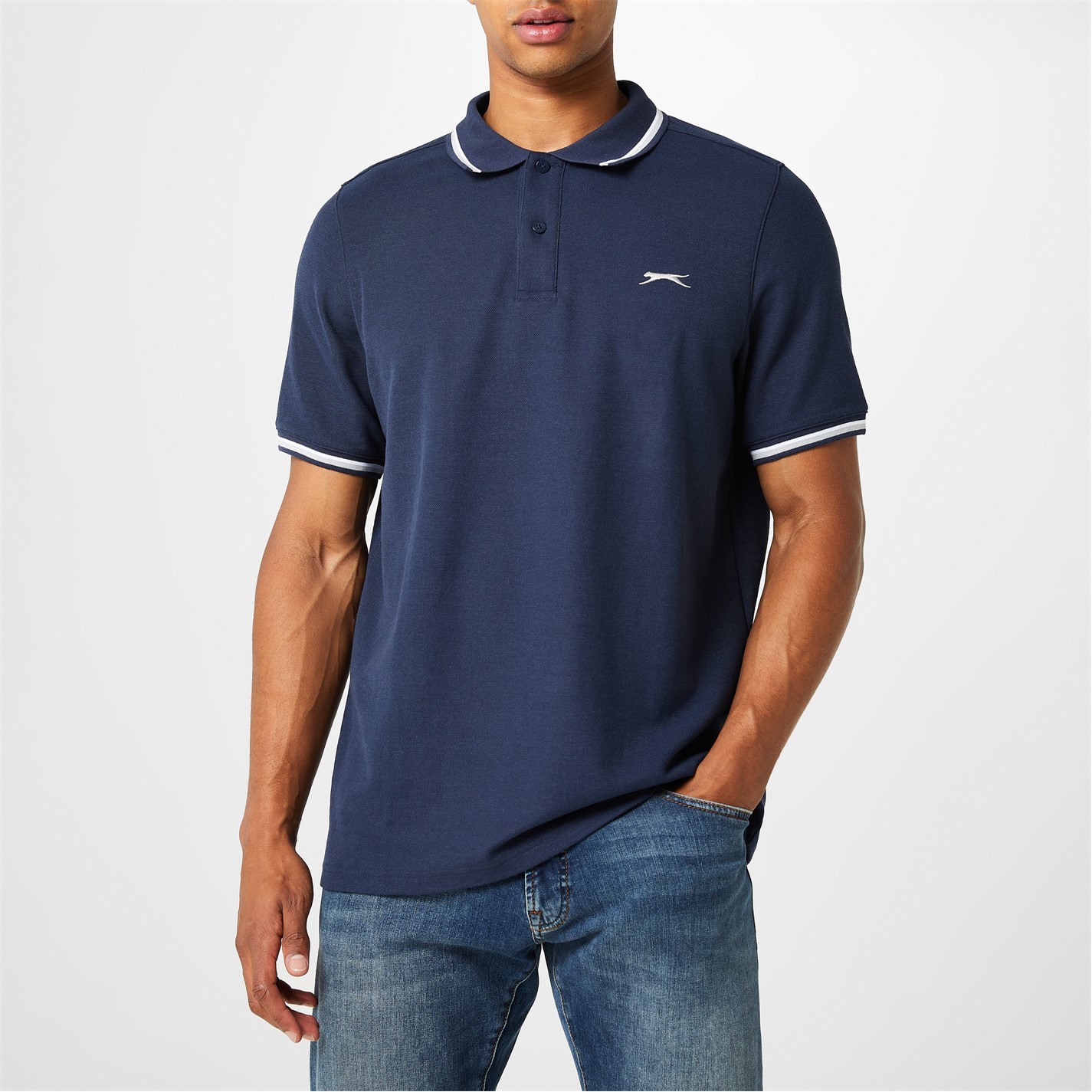 Slazenger Tipped Polo Shirt Mens - 3