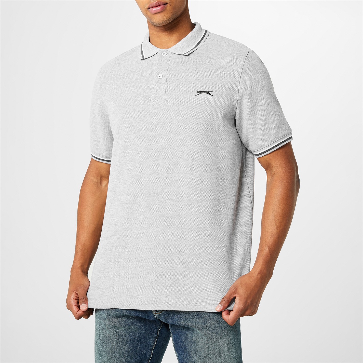 Slazenger Tipped Polo Shirt Mens - 4