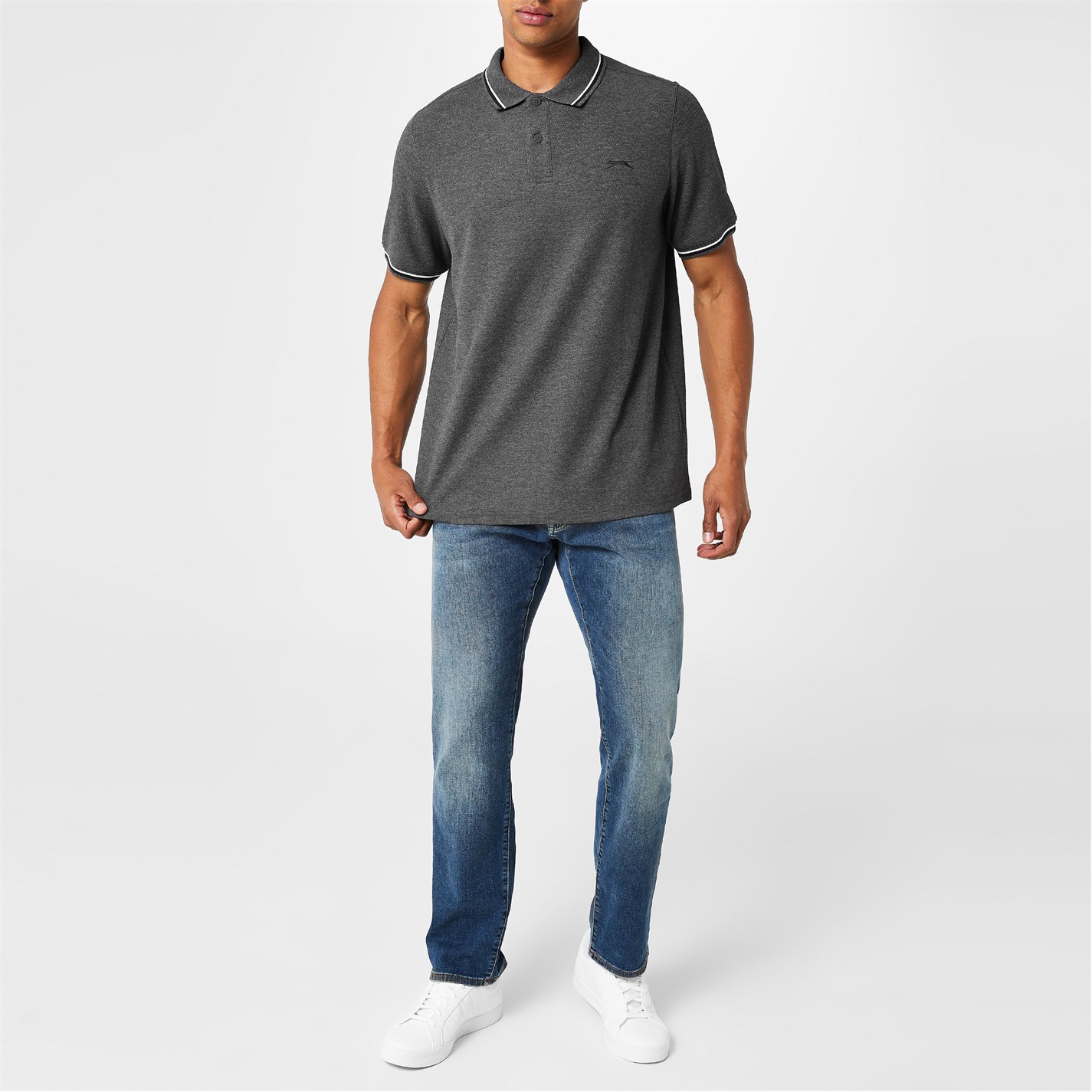 Slazenger Tipped Polo Shirt Mens - 2