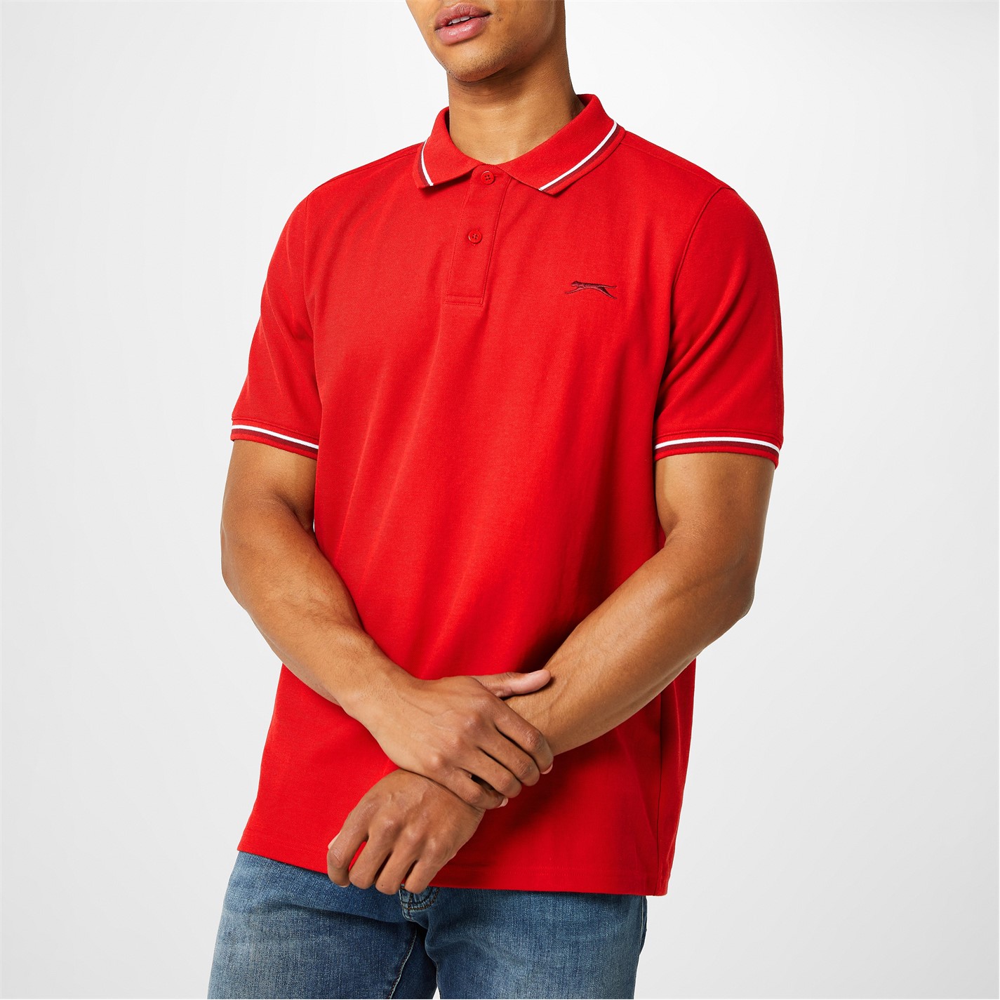 Slazenger Tipped Polo Shirt Mens - 4