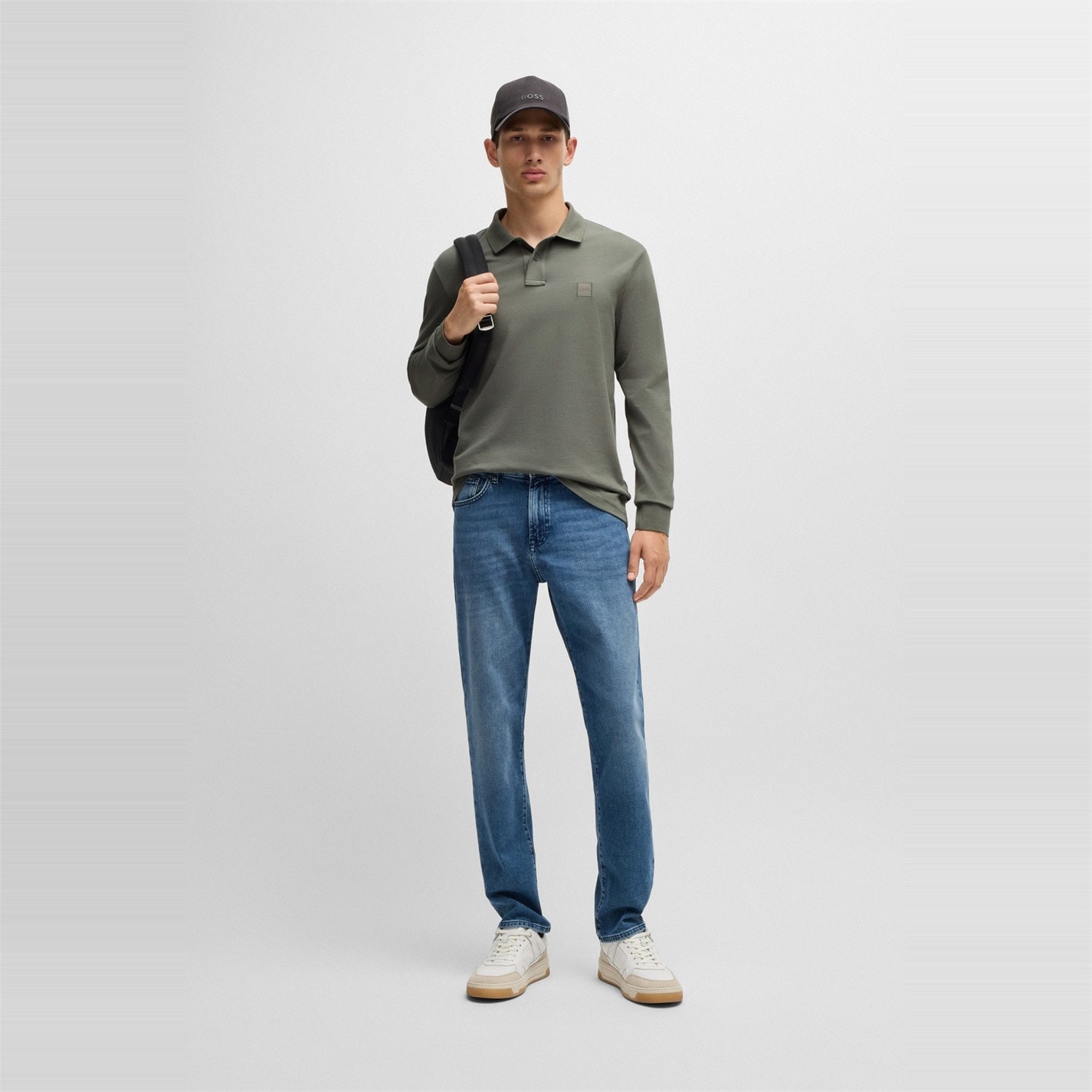 Boss Long Sleeve Polo Shirt - 5