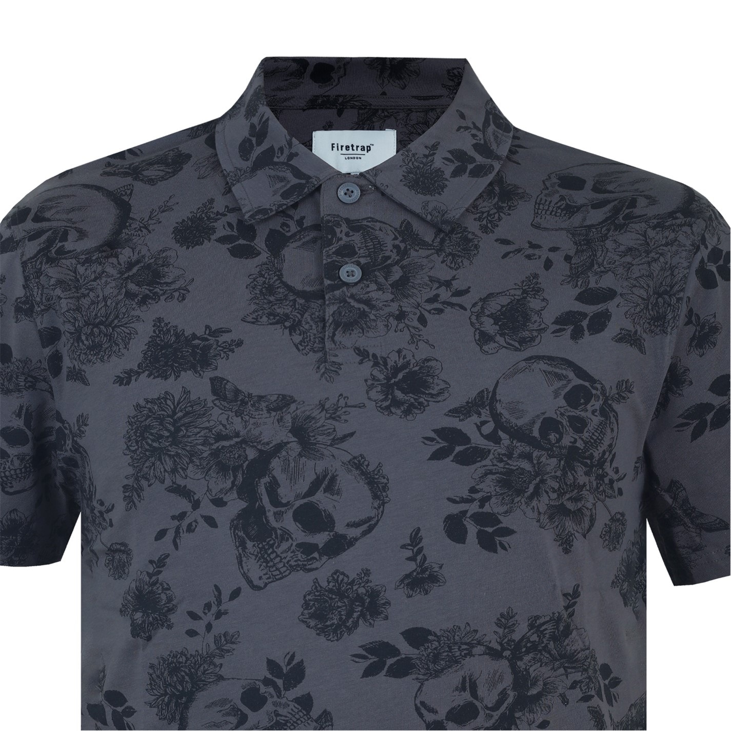 Firetrap All-Over Print Polo Top Mens - 3