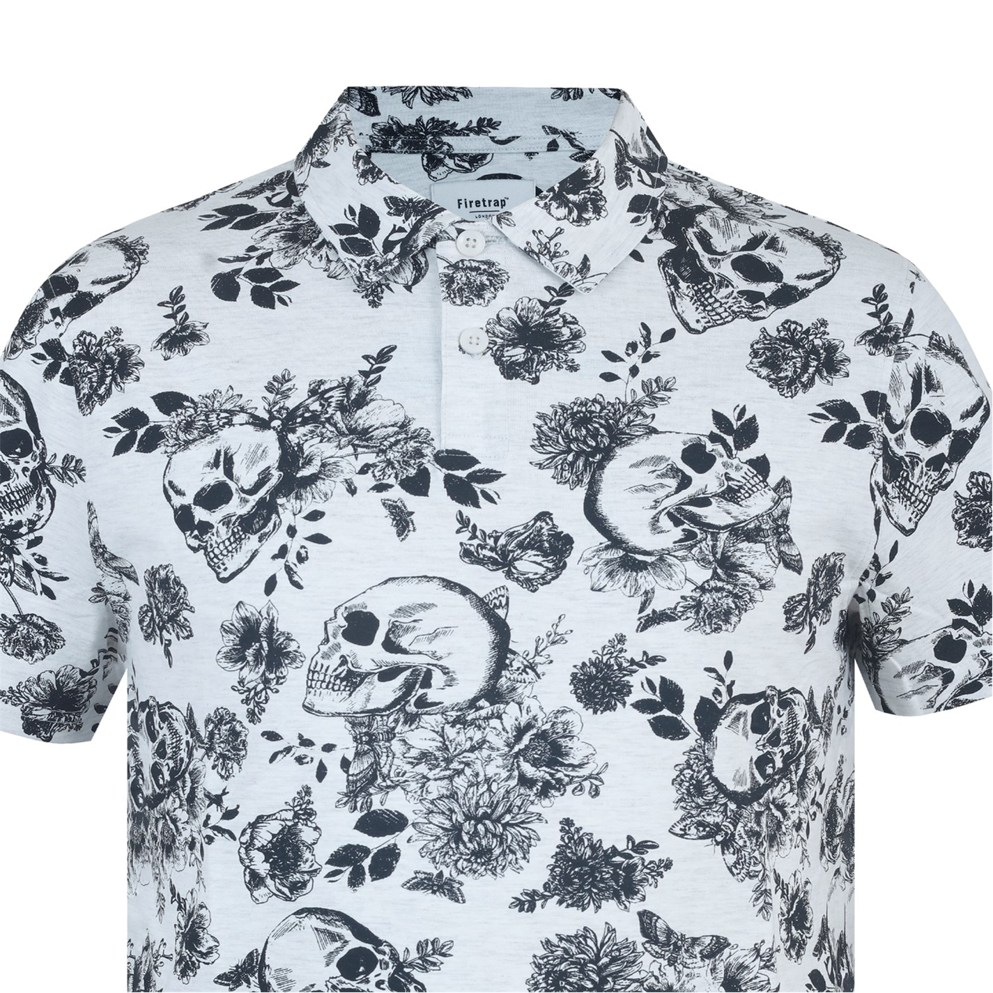 Firetrap All-Over Print Polo Top Mens - 3
