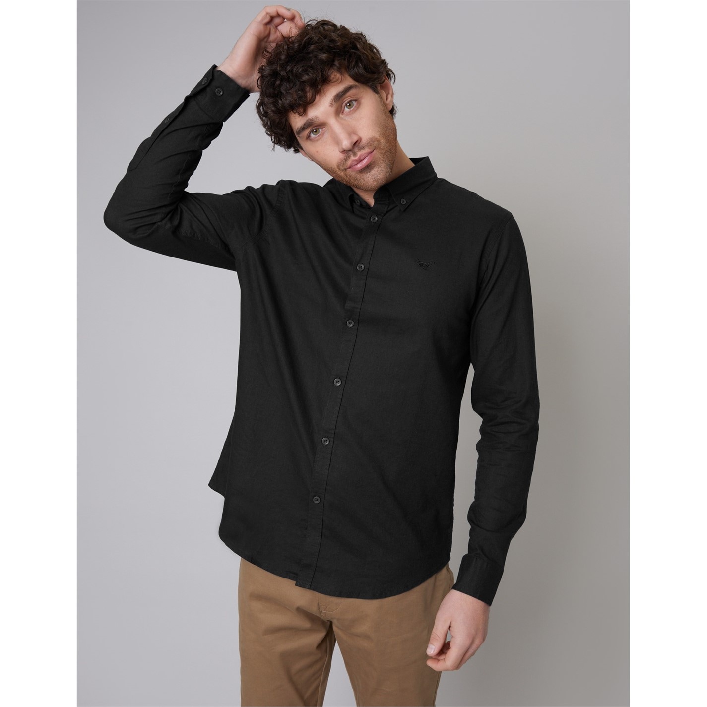Košeľa Threadbare Black 2332412