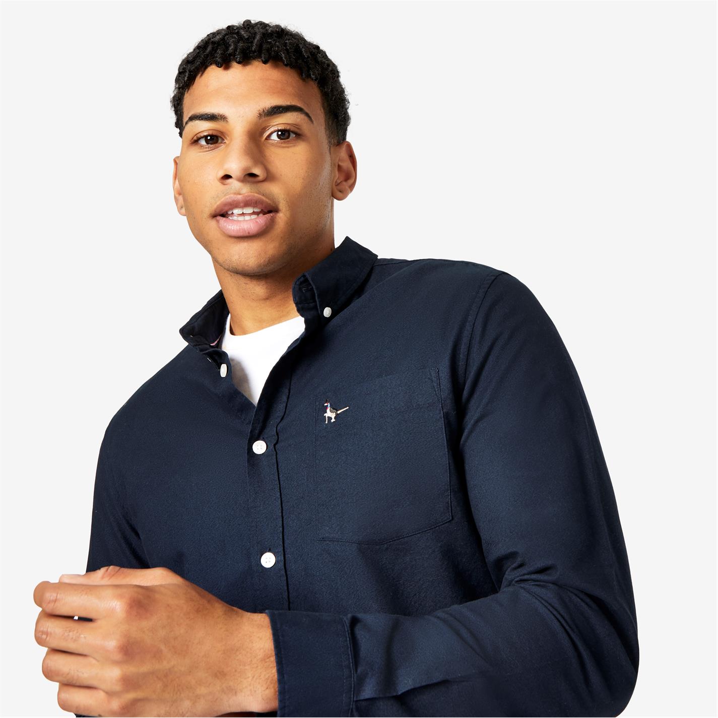 Jack Wills Plain Oxford Shirt - 3