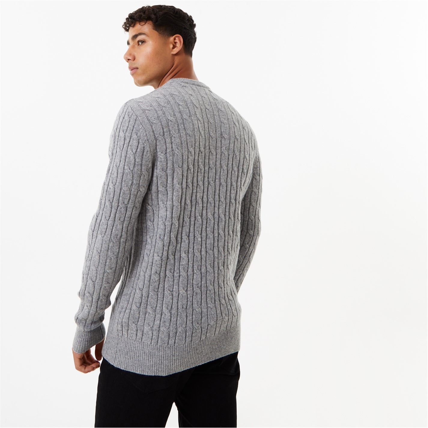 Jack Wills Marlow Merino Wool Blend Cable Knitted Jumper - 2