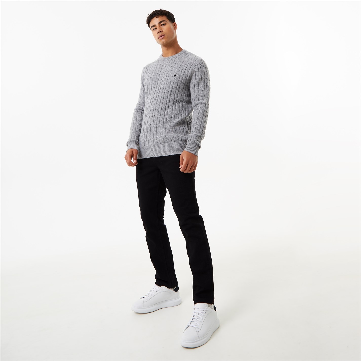Jack Wills Marlow Merino Wool Blend Cable Knitted Jumper - 4