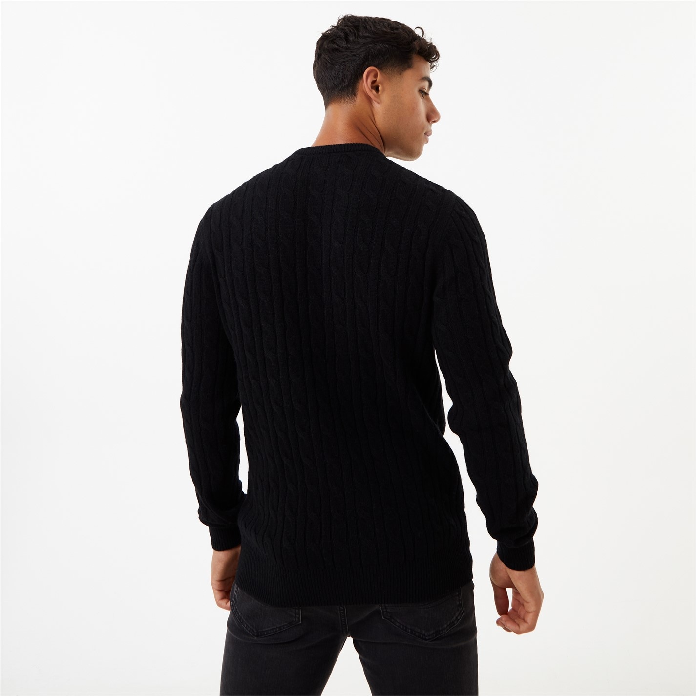 Jack Wills Marlow Merino Wool Blend Cable Knitted Jumper - 2