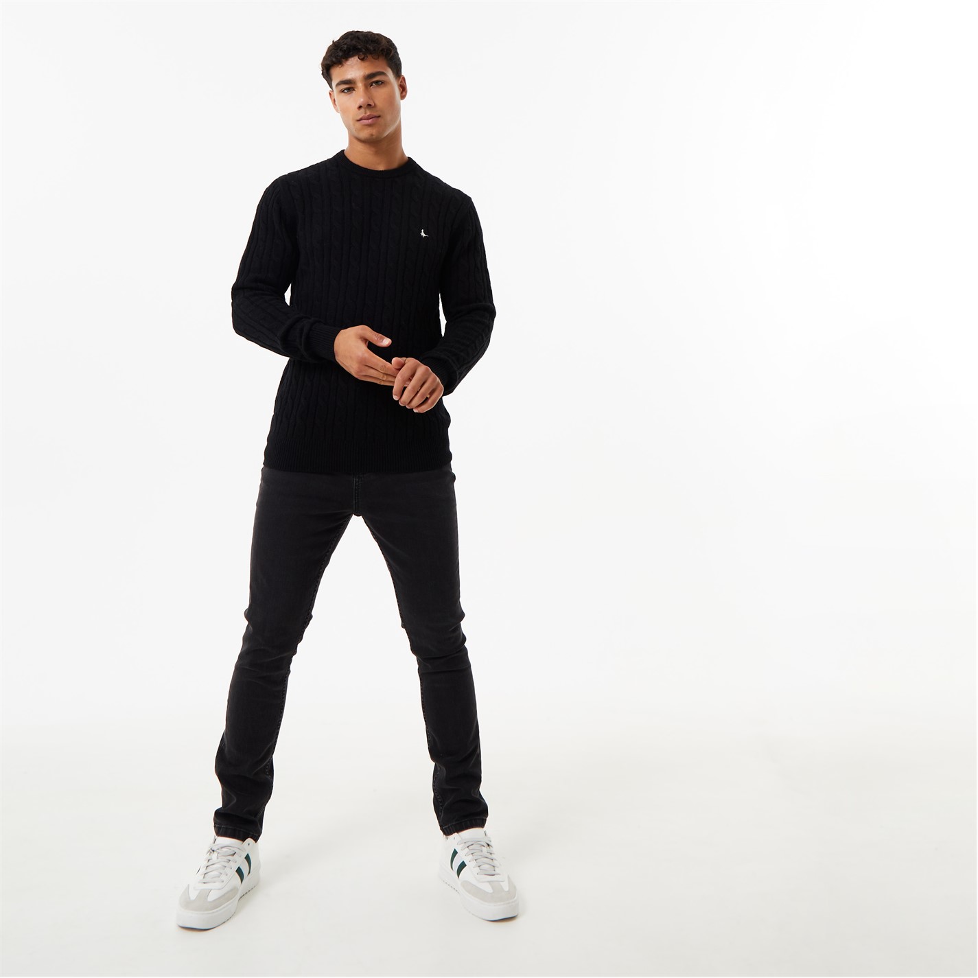 Jack Wills Marlow Merino Wool Blend Cable Knitted Jumper - 4