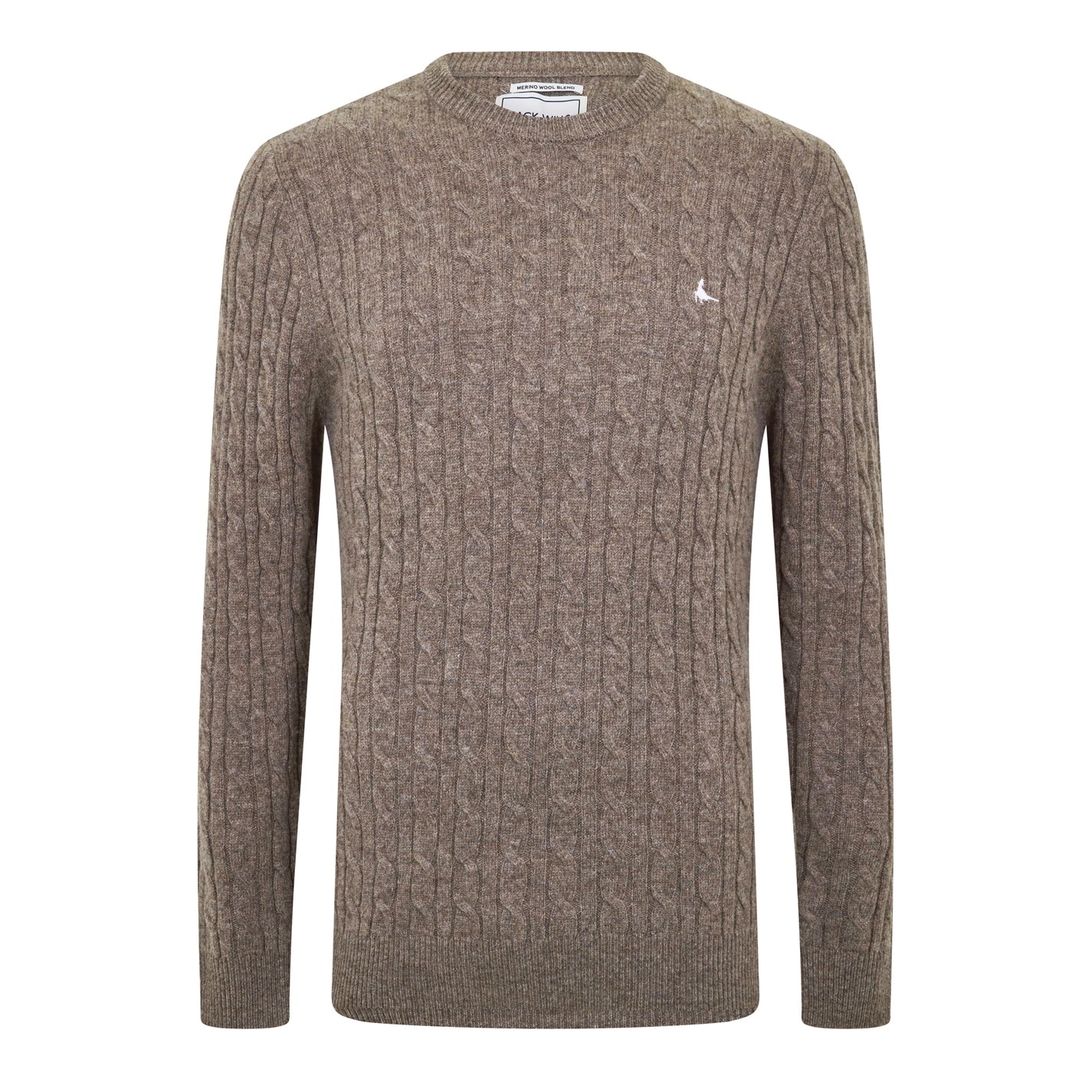 Jack Wills Marlow Merino Wool Blend Cable Knitted Jumper - 5