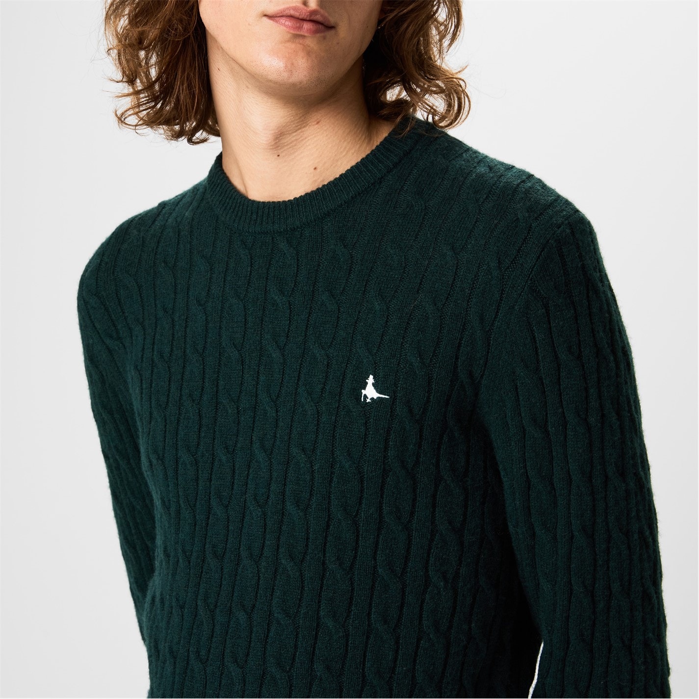 Jack Wills Marlow Merino Wool Blend Cable Knitted Jumper - 3
