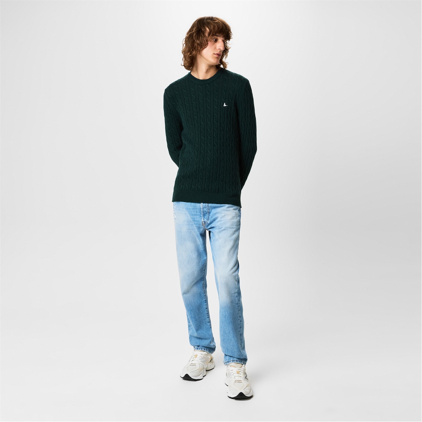 Jack Wills Marlow Merino Wool Blend Cable Knitted Jumper - 4