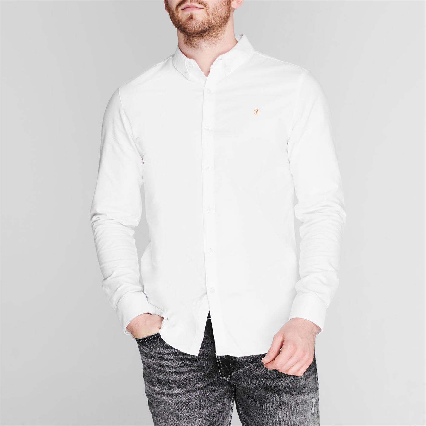 Farah Oxford Long Sleeve Shirt - 2
