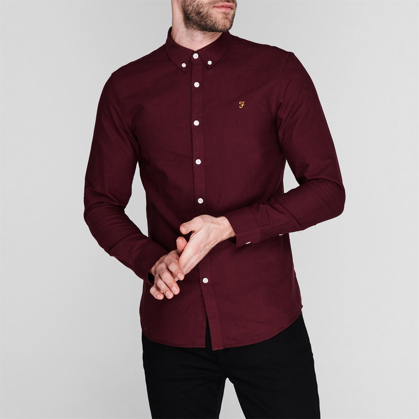 Farah Oxford Long Sleeve Shirt - 2