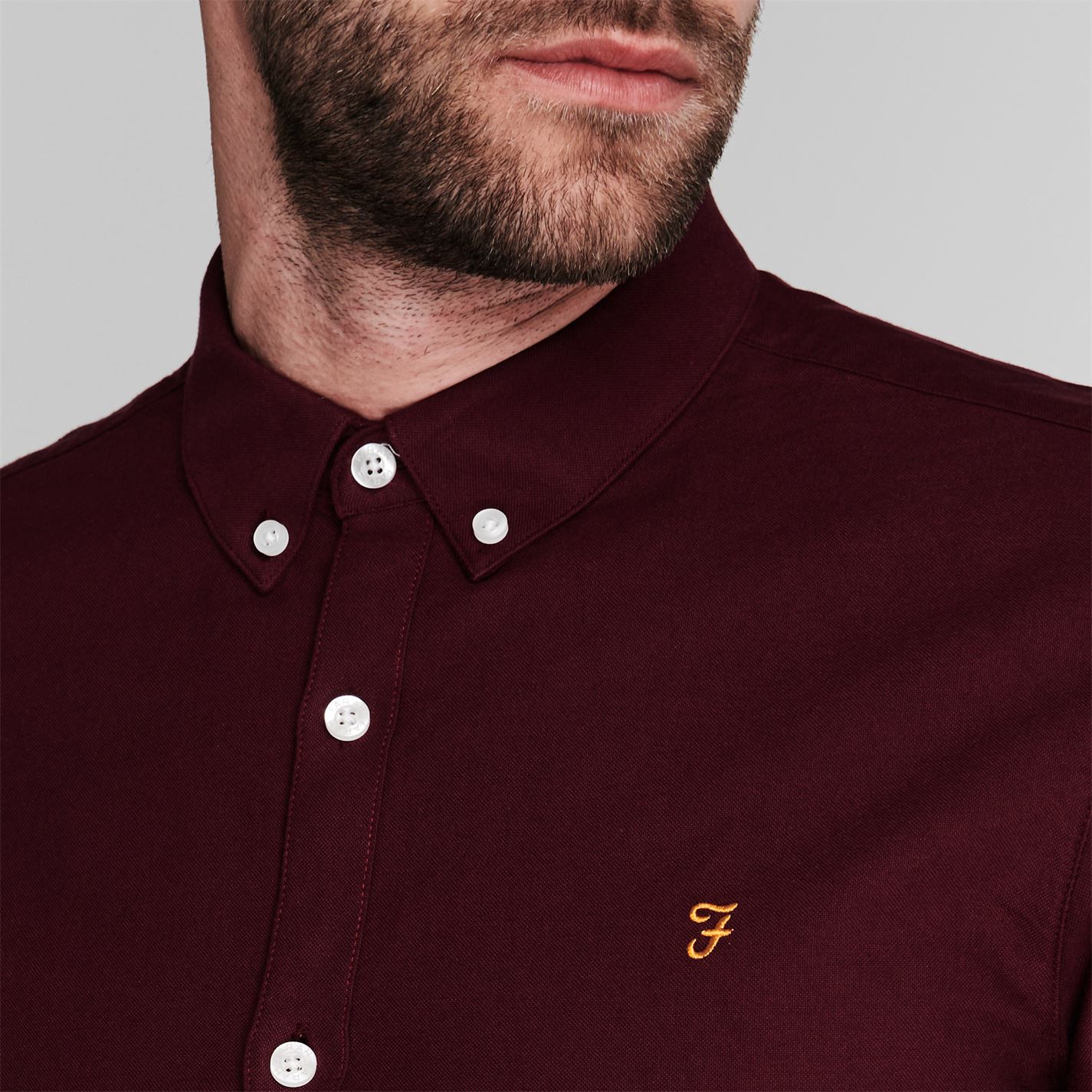 Farah Oxford Long Sleeve Shirt - 4