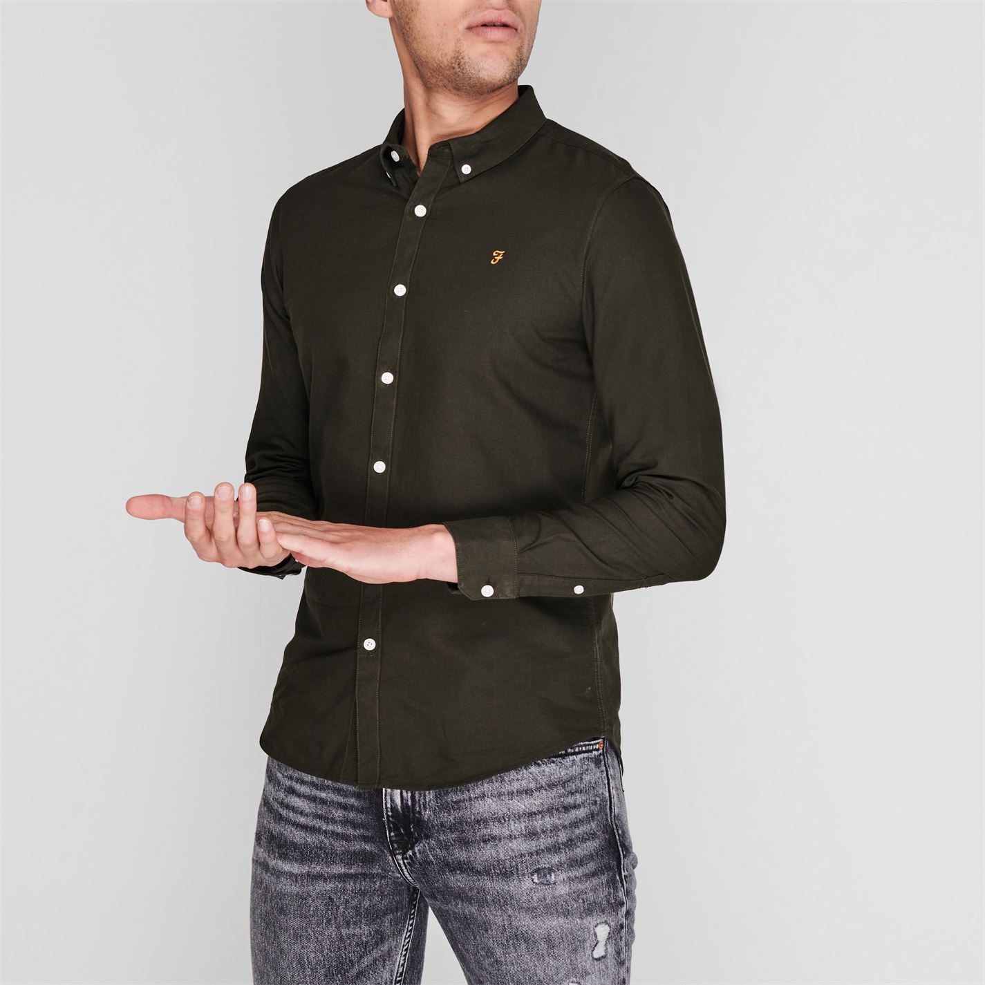 Farah Oxford Long Sleeve Shirt - 2
