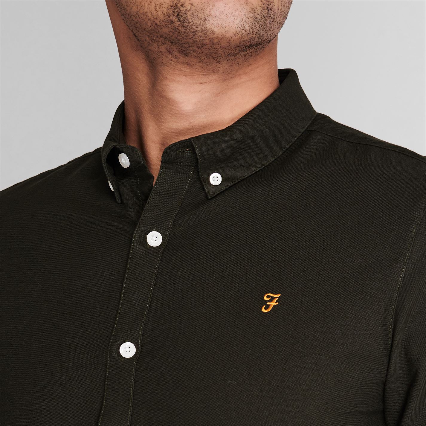 Farah Oxford Long Sleeve Shirt - 4