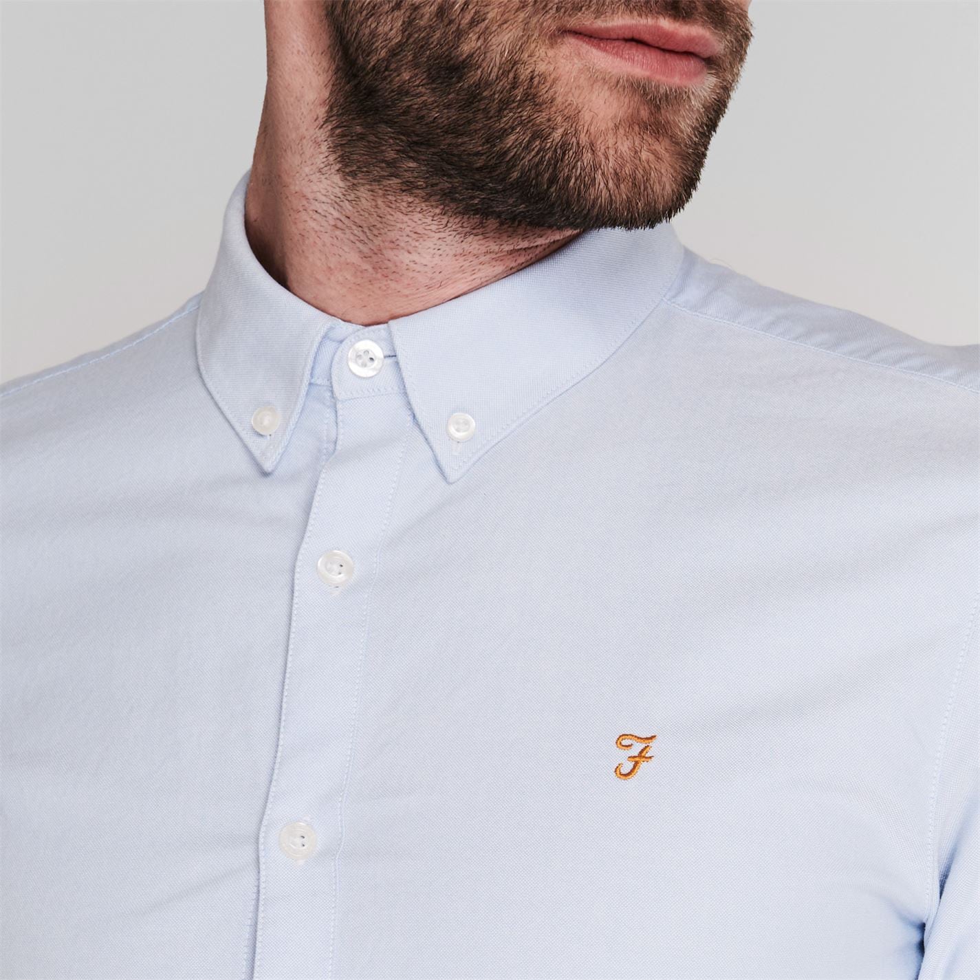 Farah Oxford Long Sleeve Shirt - 4