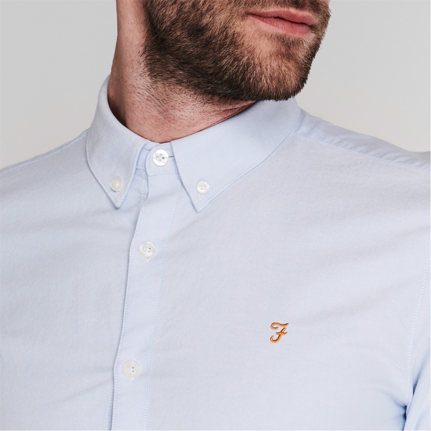 Farah Oxford Long Sleeve Shirt - 7