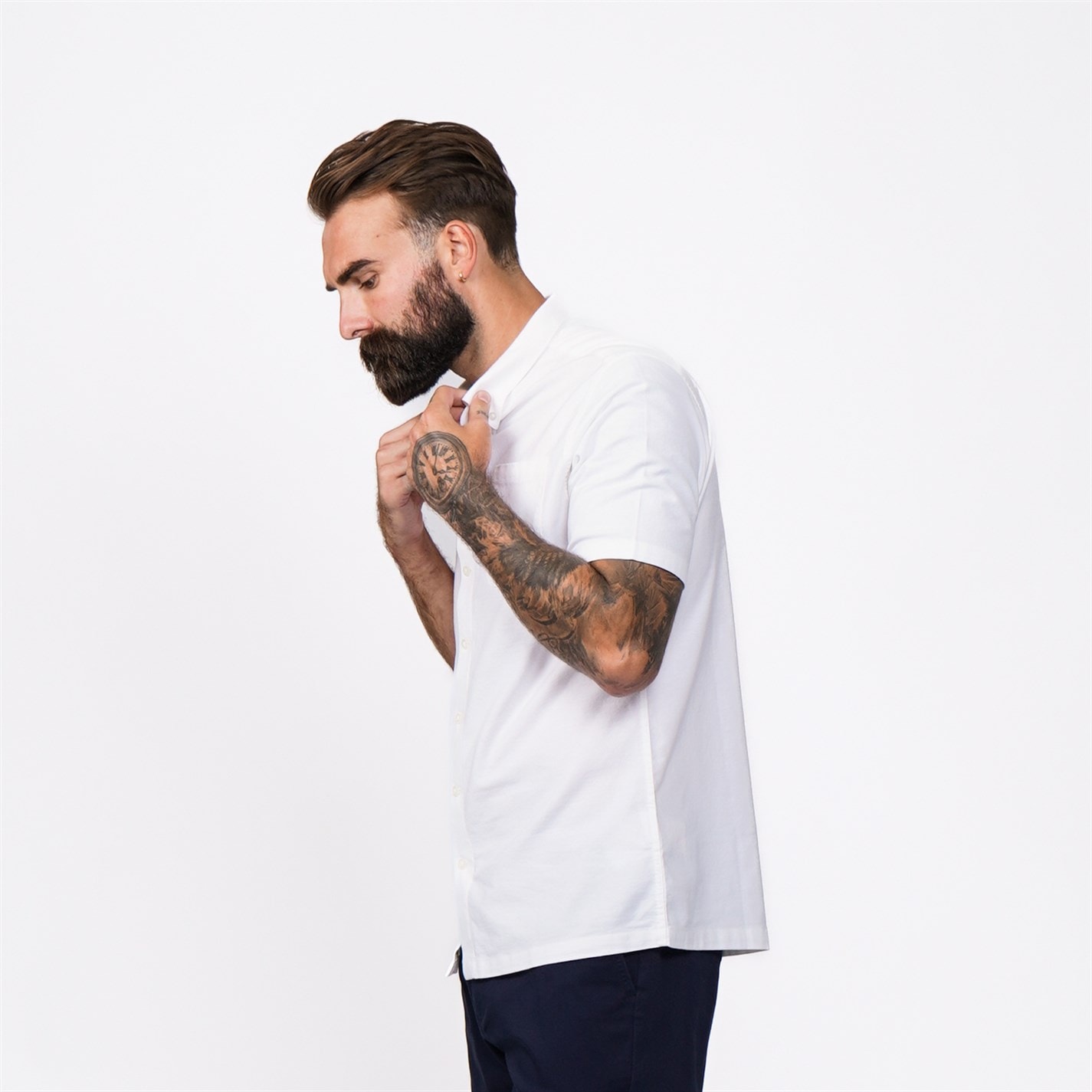 Firetrap Men's Classic Oxford Short Sleeve Shirt - 5