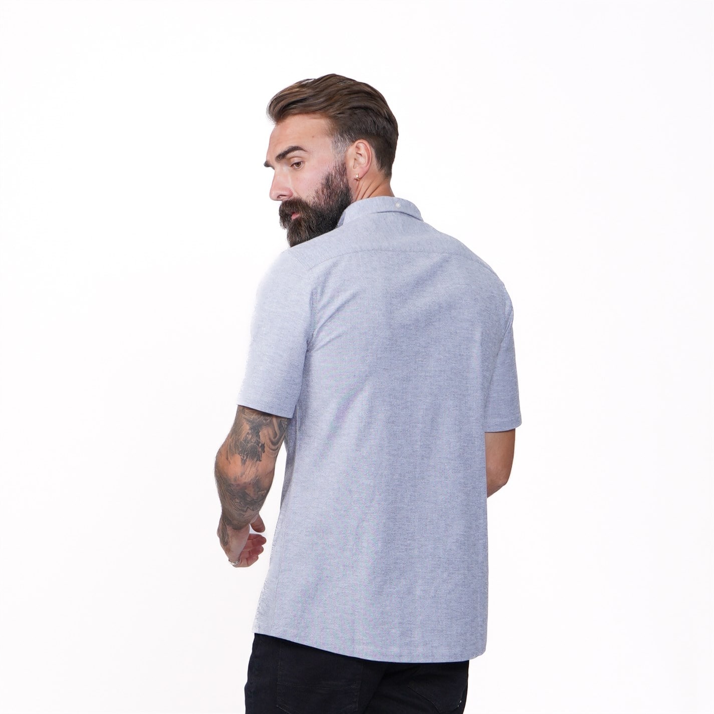 Firetrap Men's Classic Oxford Short Sleeve Shirt - 4