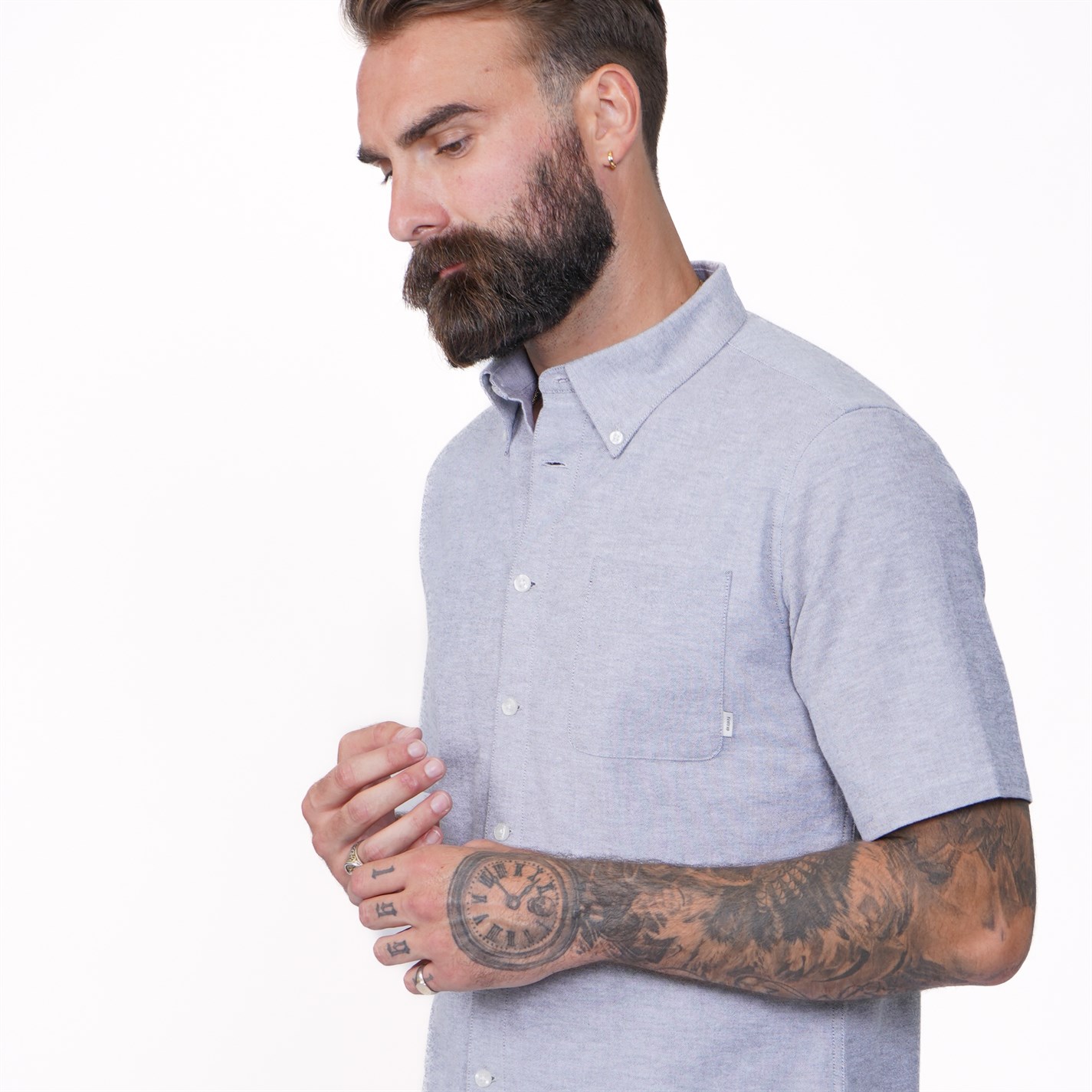 Firetrap Men's Classic Oxford Short Sleeve Shirt - 5