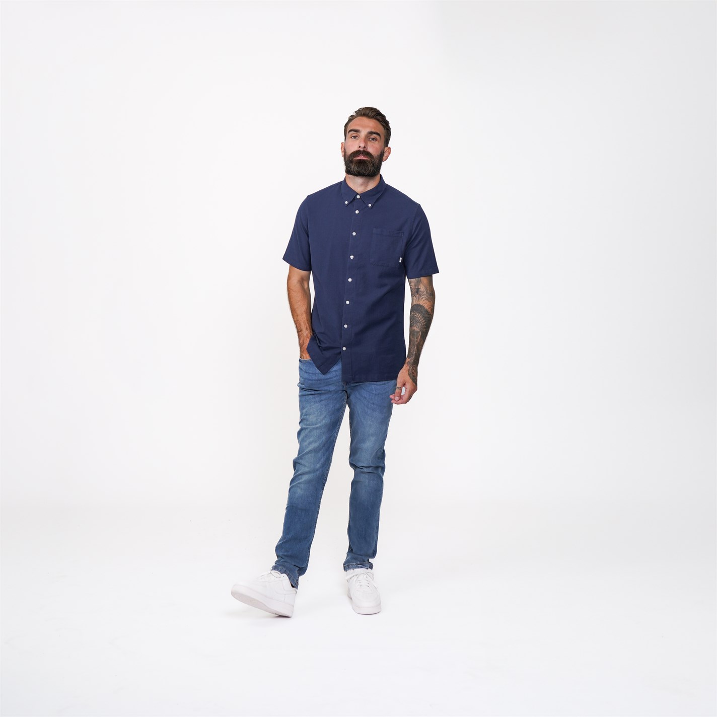 Firetrap Men's Classic Oxford Short Sleeve Shirt - 5