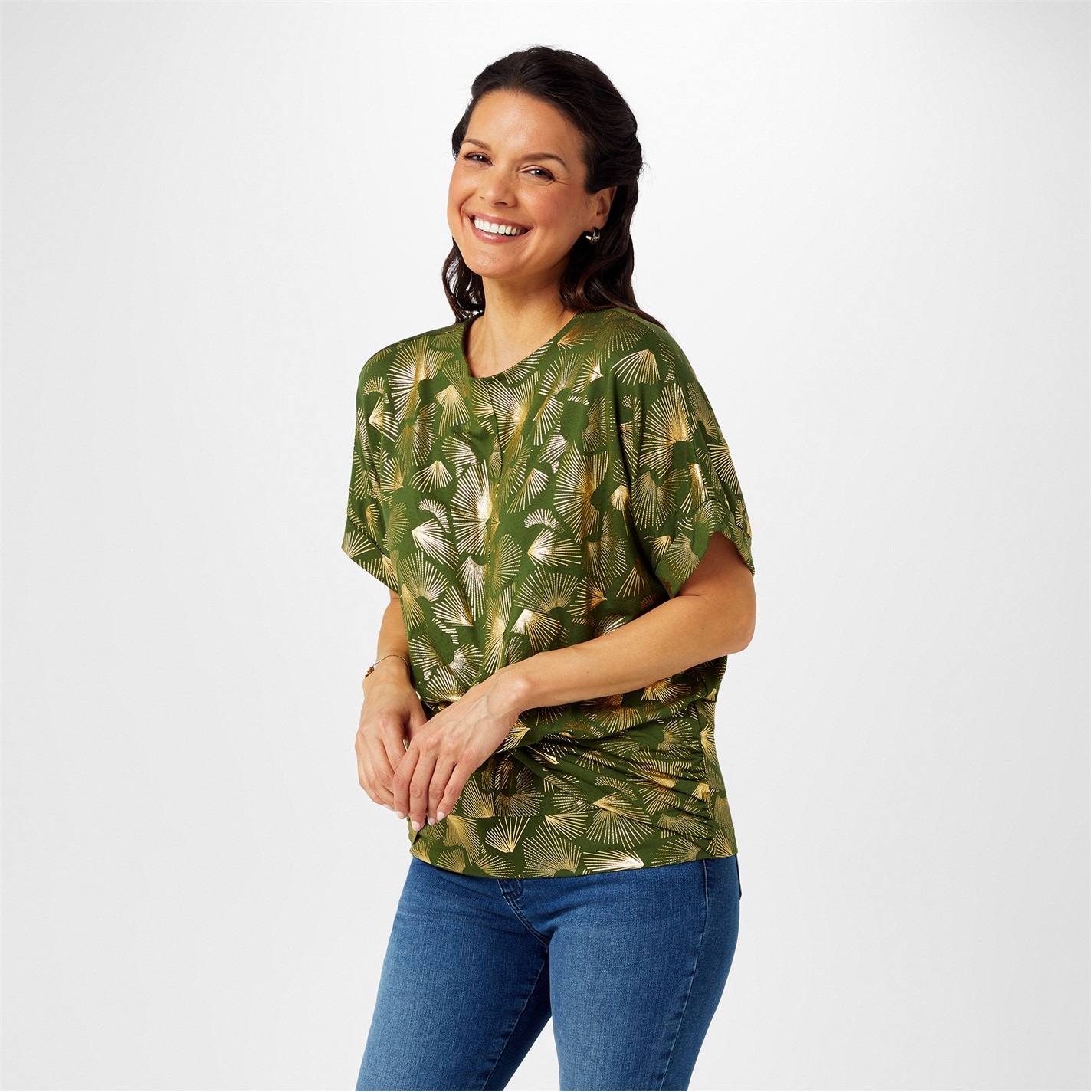 Košeľa Biba Khaki Foil 9224443
