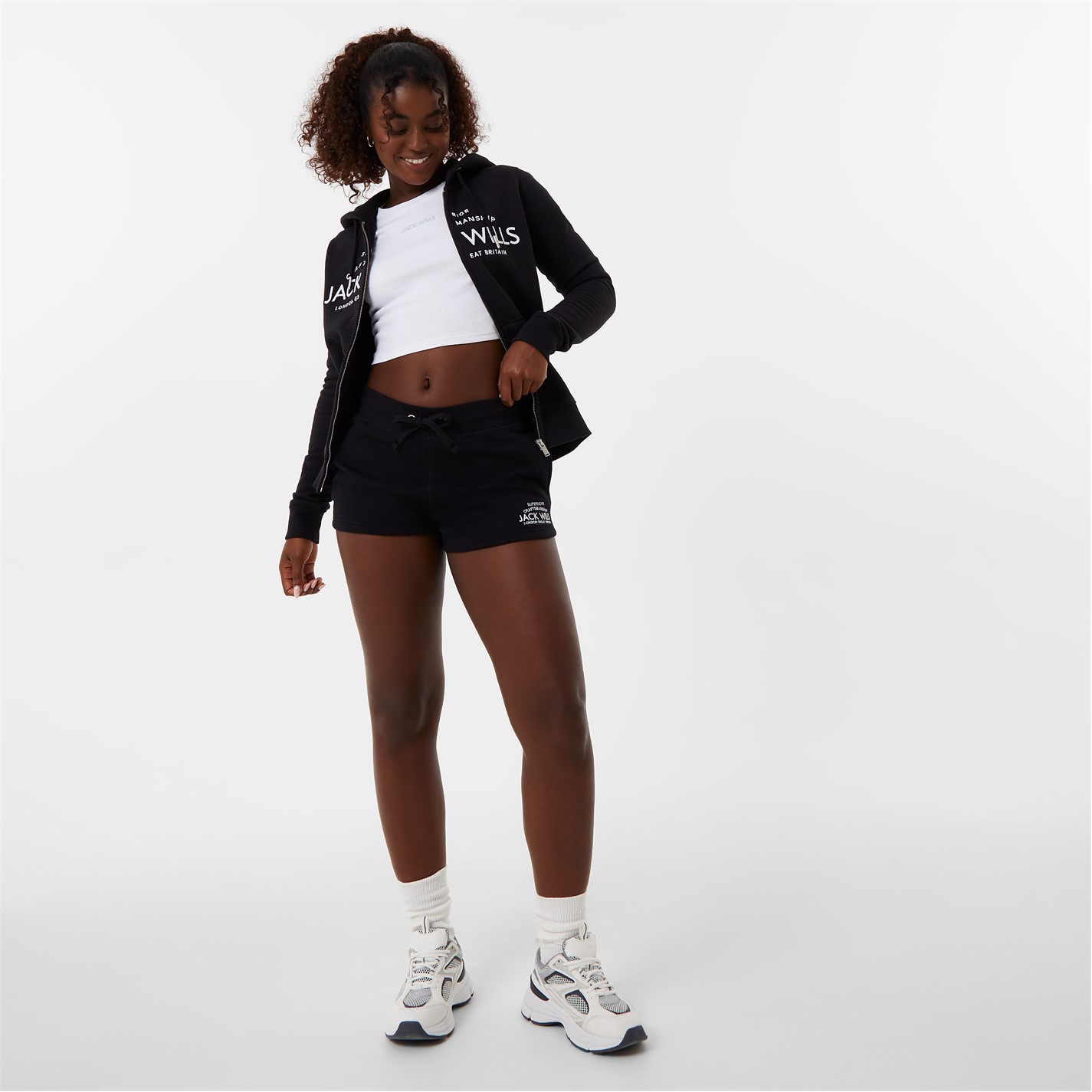 Jack Wills Bea Logo Sweat Shorts - 4